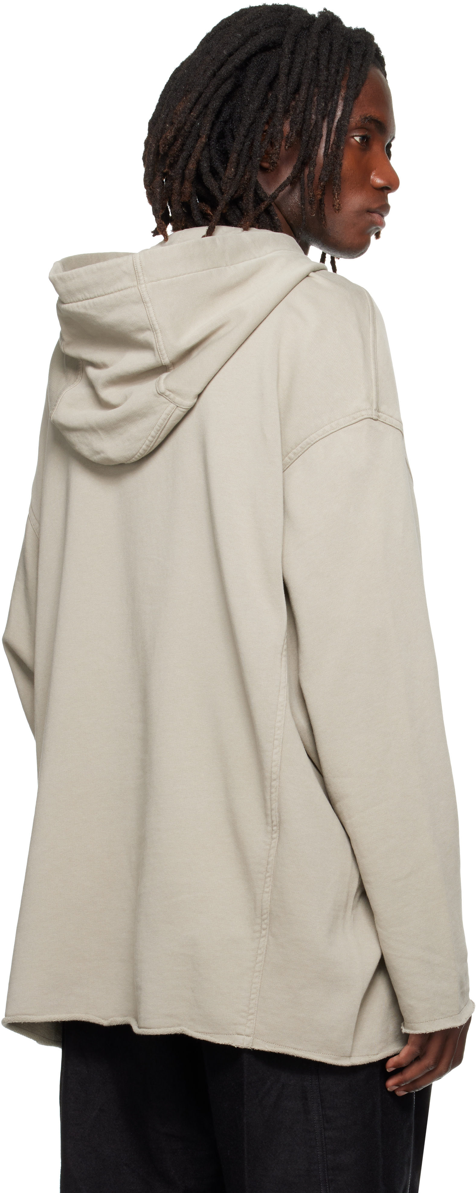 Rick Owens DRKSHDW - Pull à capuche Peter gris - Tower