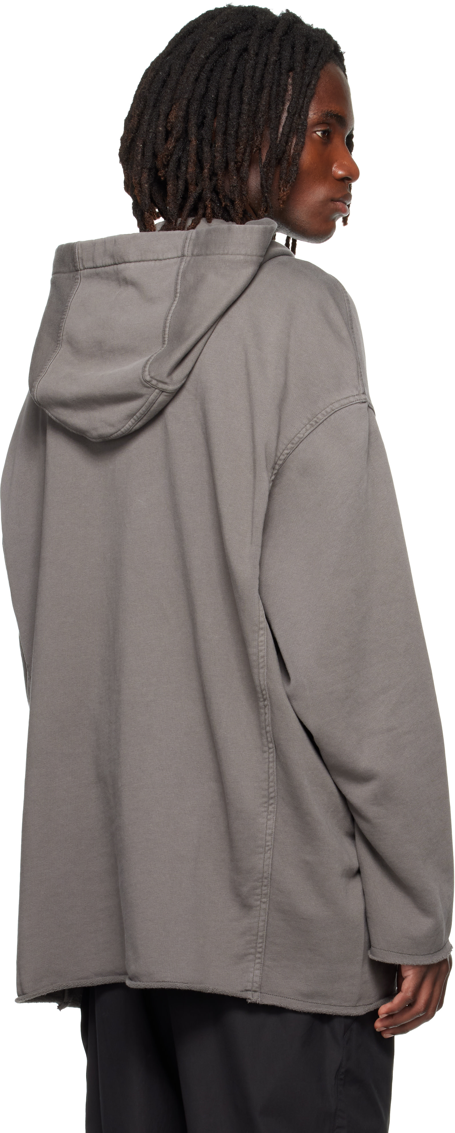 Rick Owens DRKSHDW - Pull à capuche Peter gris - Tower