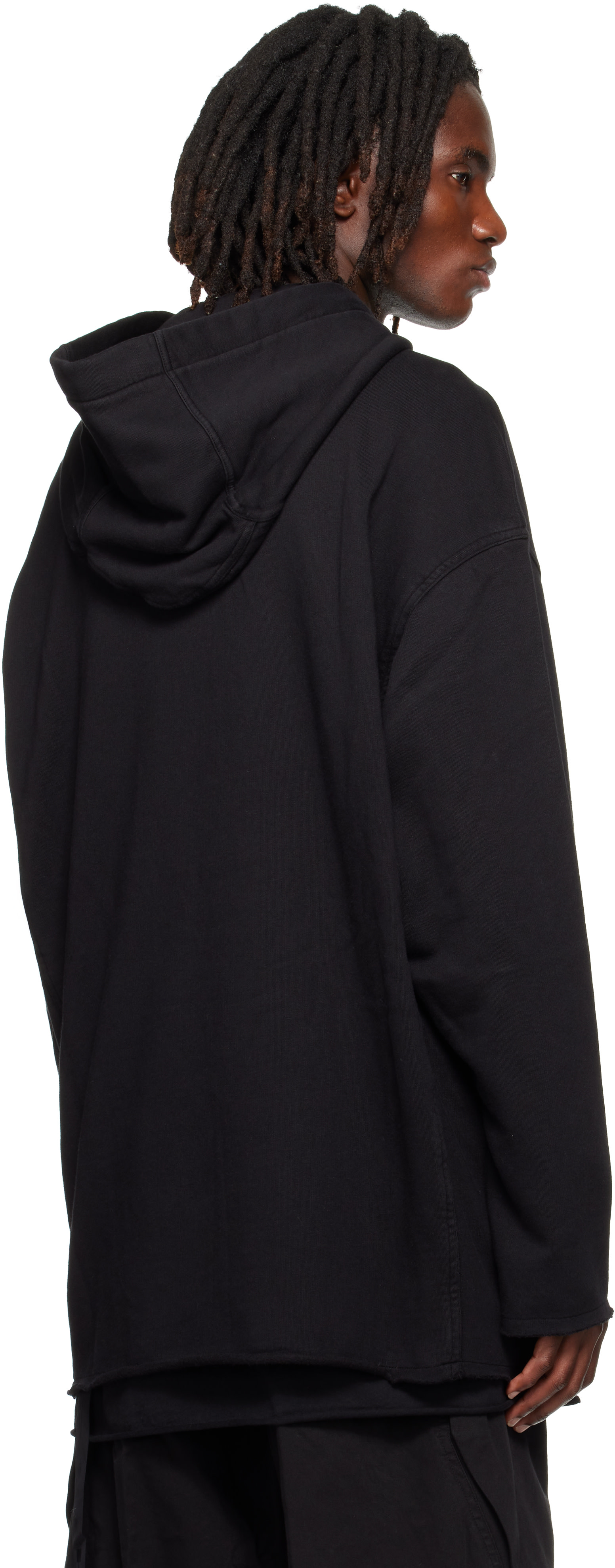 Rick Owens DRKSHDW - Pull à capuche Peter noir - Tower