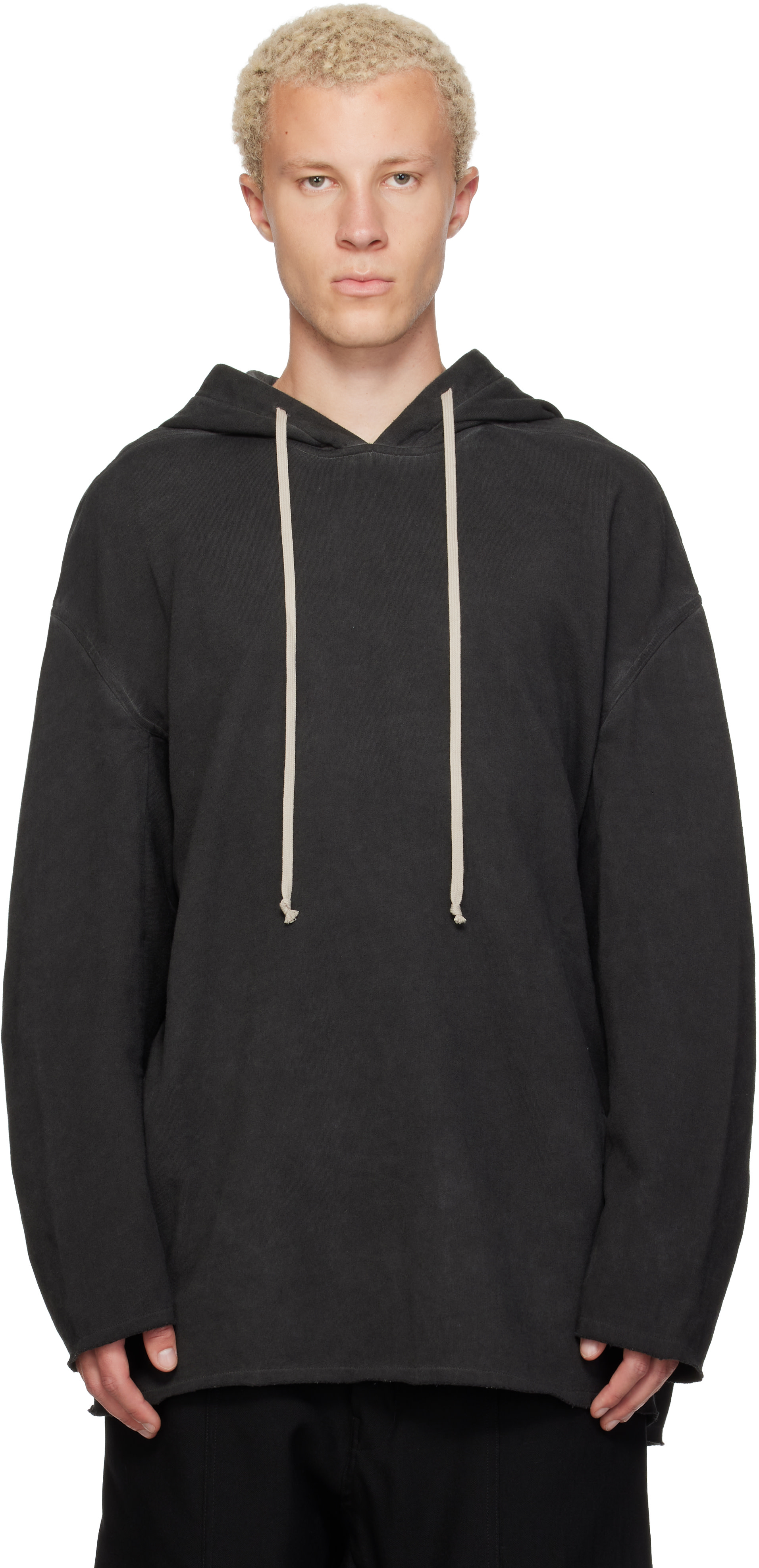 Rick Owens DRKSHDW - Pull à capuche Peter gris - Tower