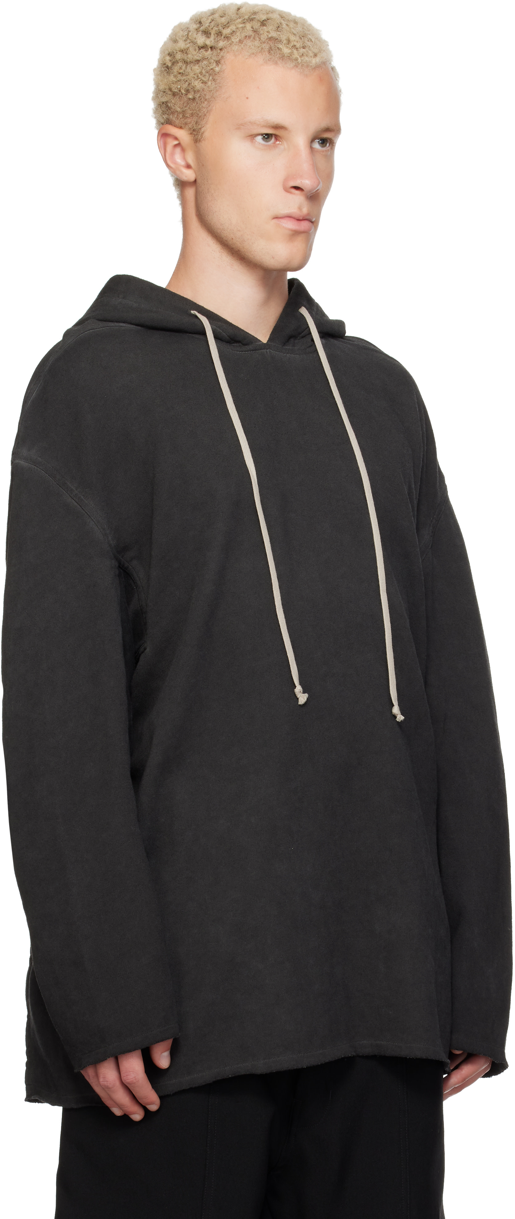 Rick Owens DRKSHDW - Pull à capuche Peter gris - Tower