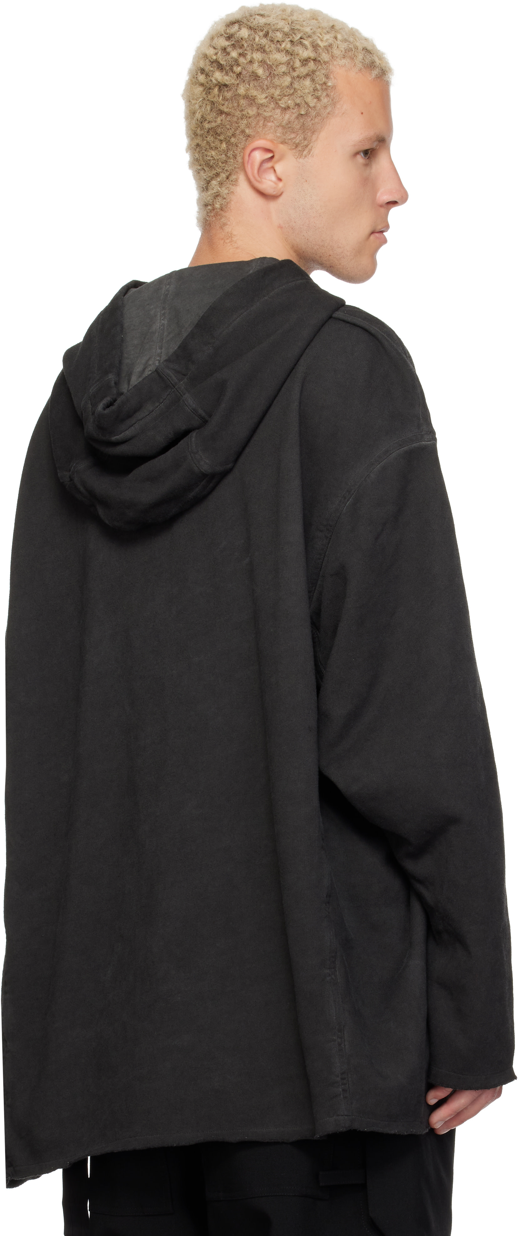 Rick Owens DRKSHDW - Pull à capuche Peter gris - Tower