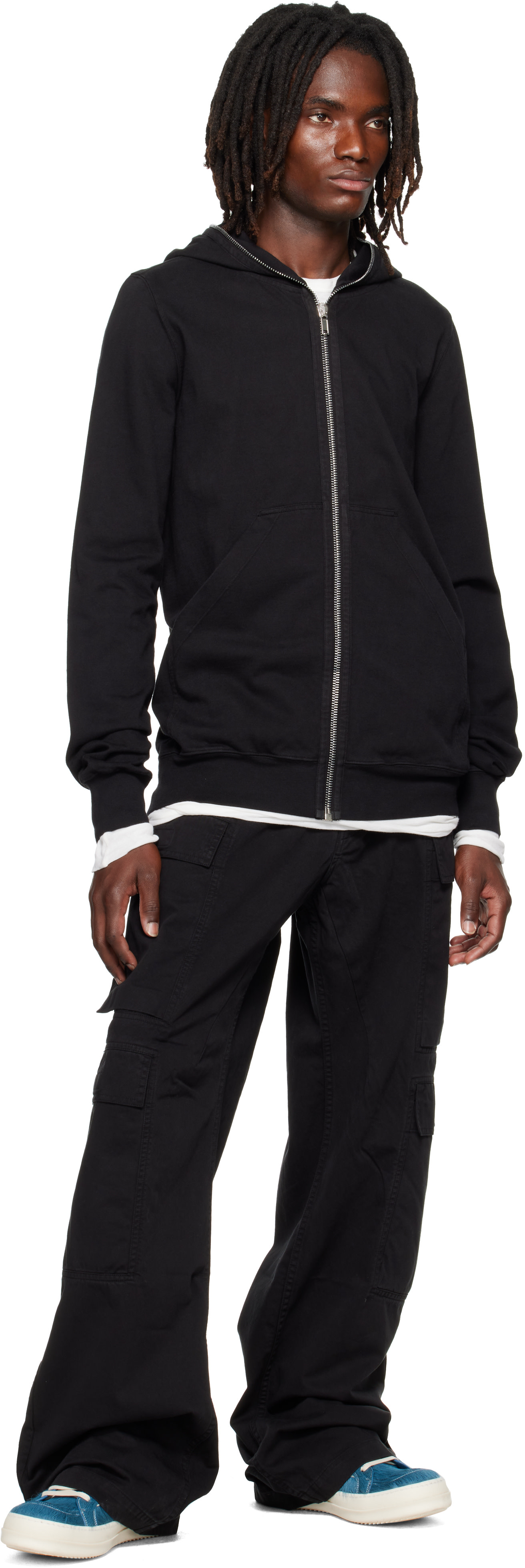 Rick Owens DRKSHDW - Pull à capuche noir - Tower