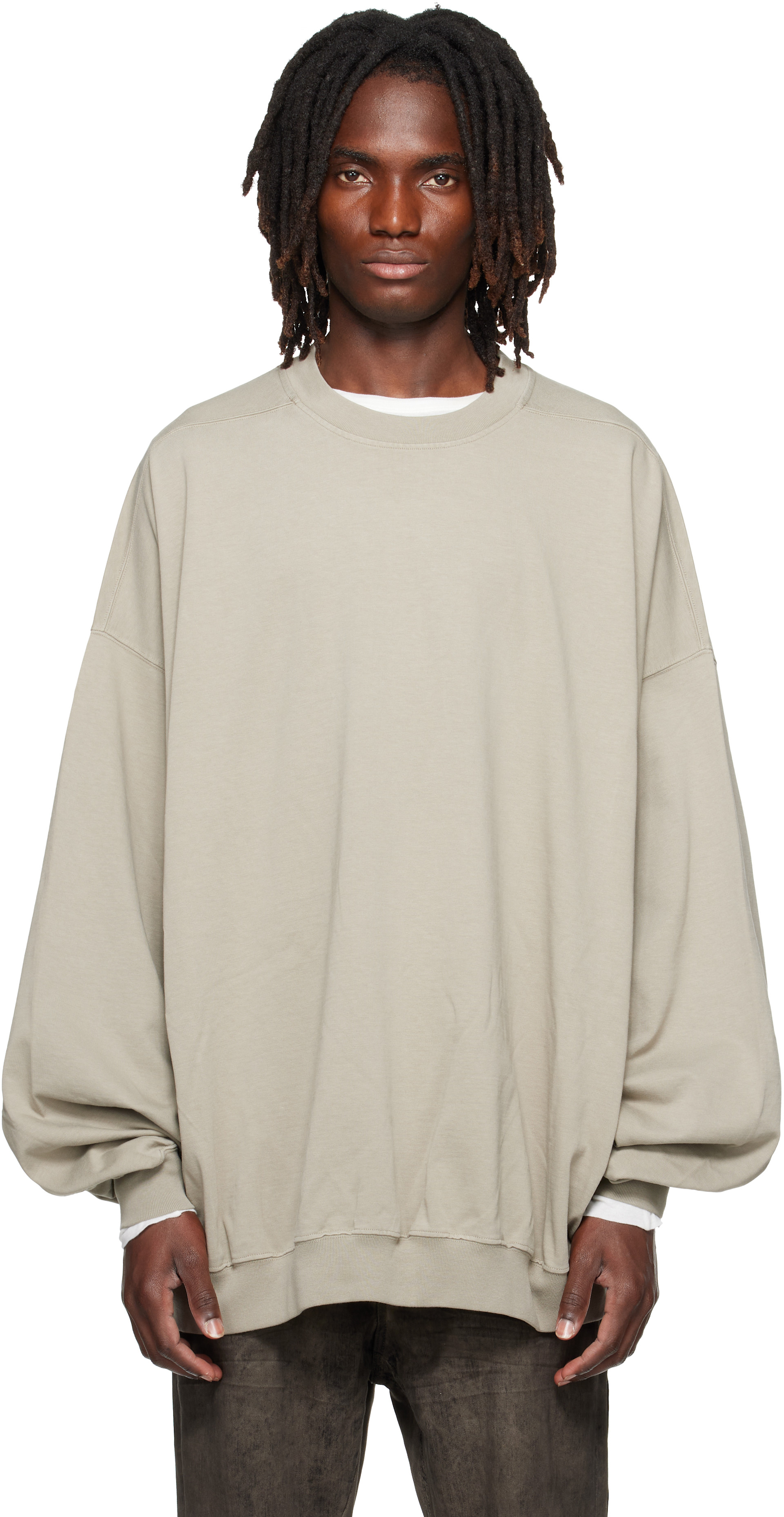 【Rick owens DRKSHDW】クルーネックスウェット Ssize Rick Owens DRKSHDW スウェット Rick Owens DRKSHDW: グレー Tower Hun