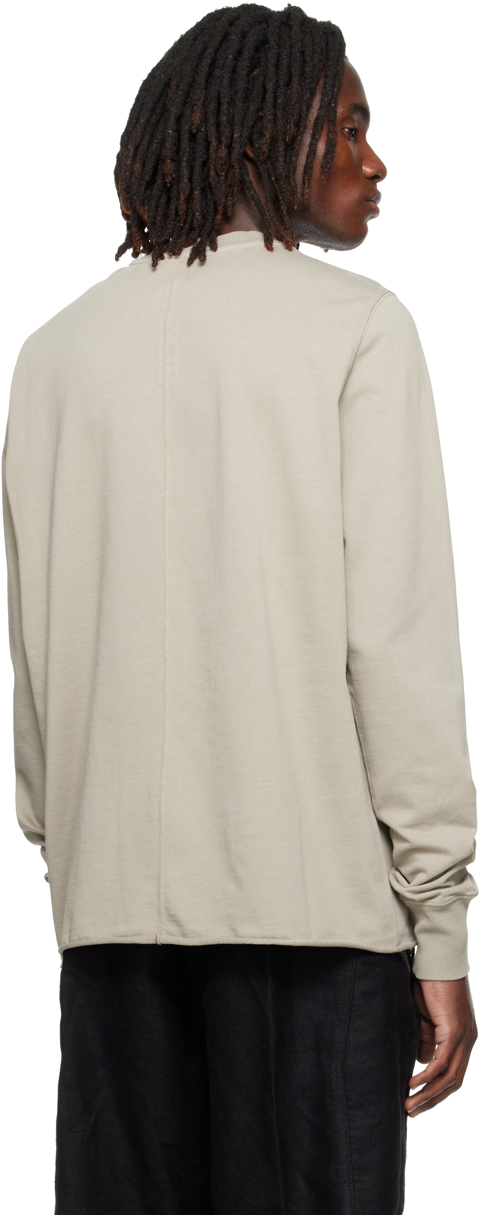 Rick Owens DRKSHDW - Pull molletonné gris à col ras du cou - Tower