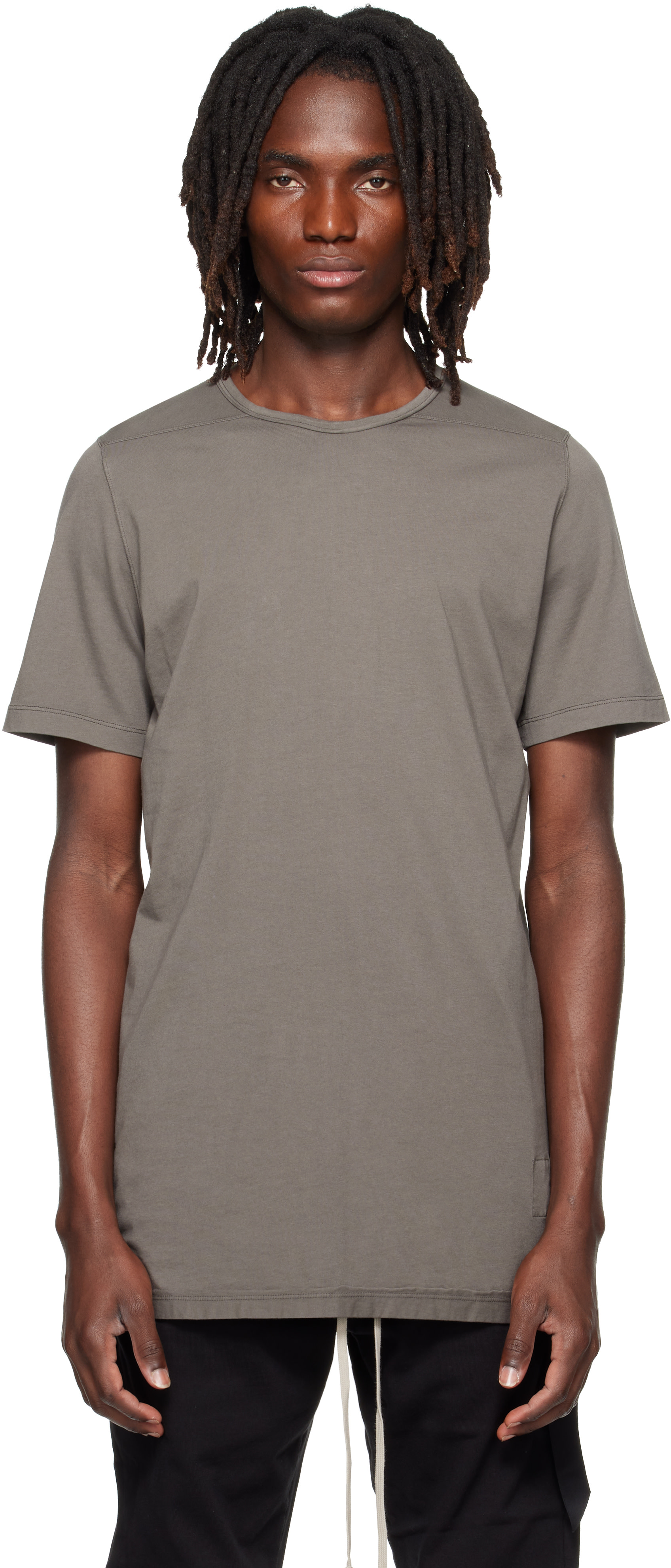 Rick Owens DRKSHDW: Gray Tower Level T-shirt | SSENSE