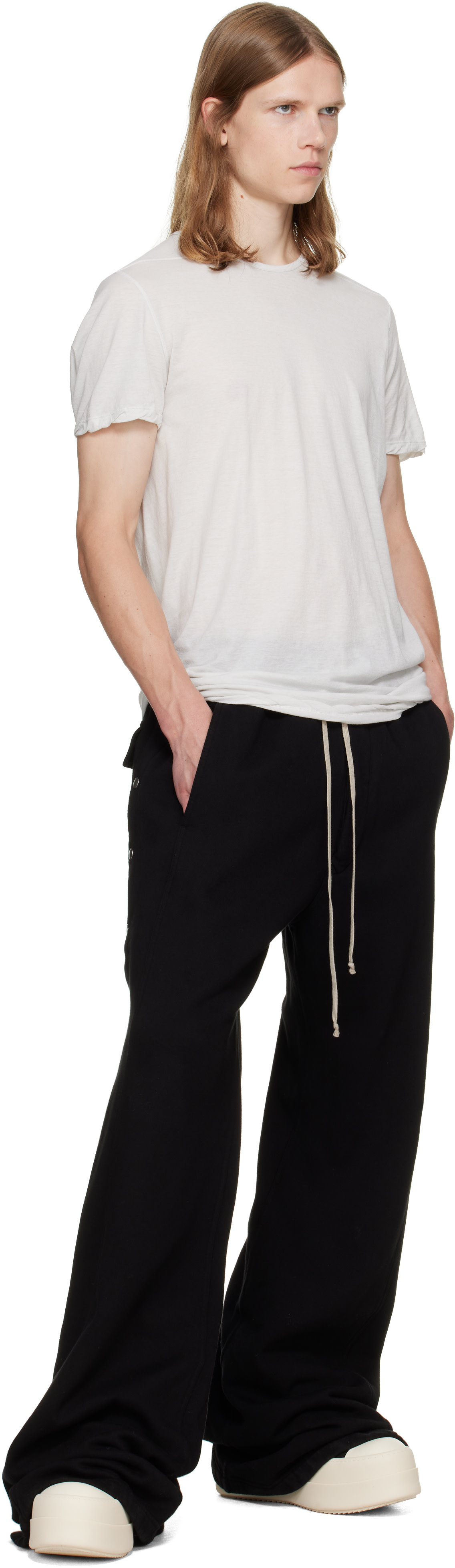 Rick Owens DRKSHDW: White Tower Level T-shirt | SSENSE