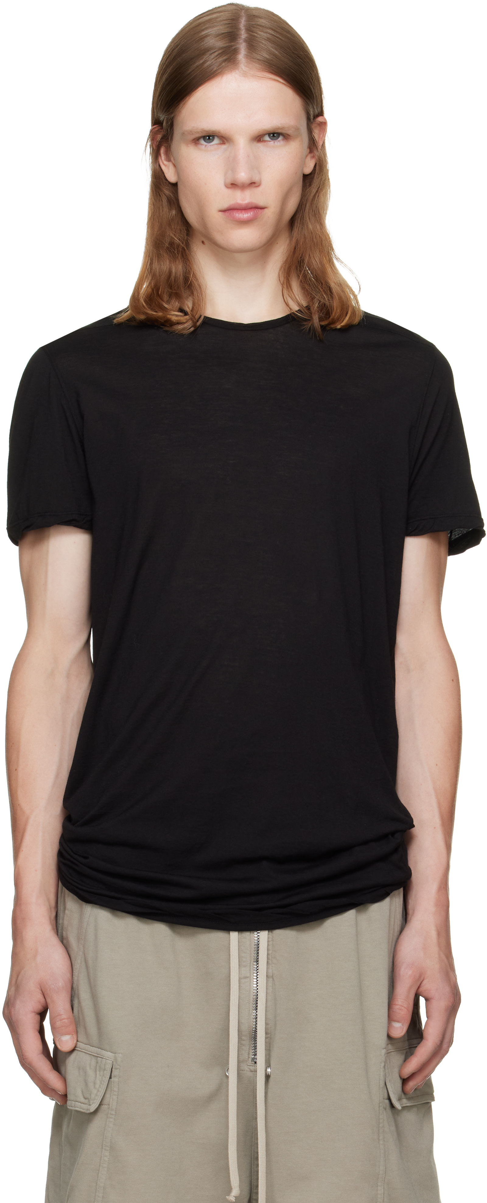 Rick Owens DRKSHDW: Black Tower Level T-shirt | SSENSE