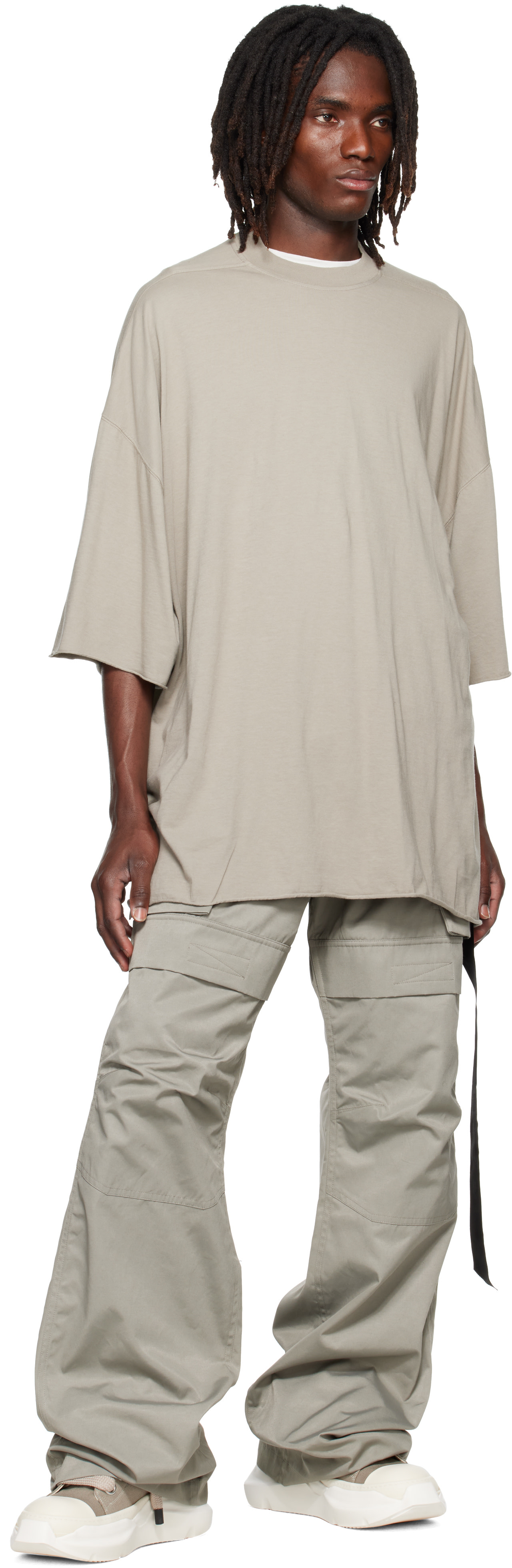 Rick Owens DRKSHDW: Gray Tower Tommy T-shirt | SSENSE