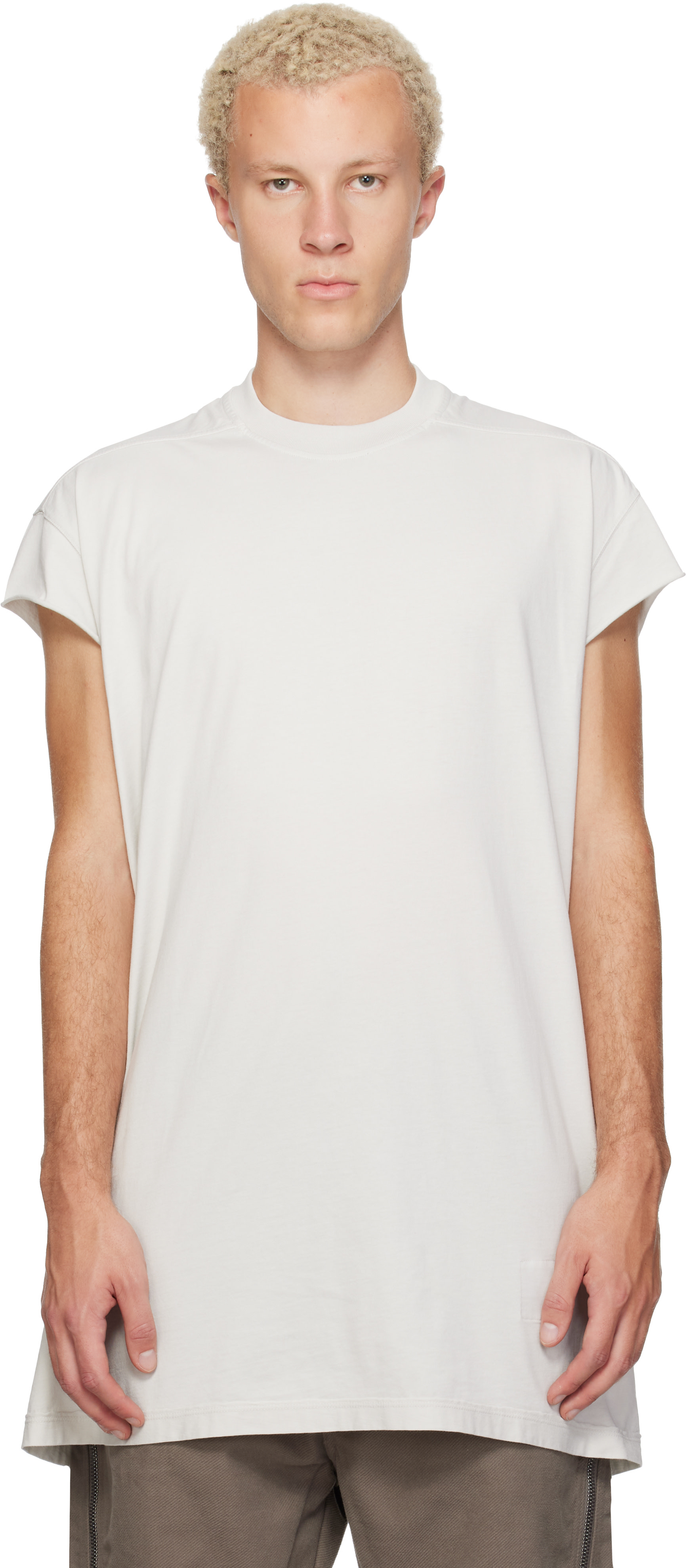 Rick Owens DRKSHDW: Off-White Tower Jumbo SL T-shirt | SSENSE