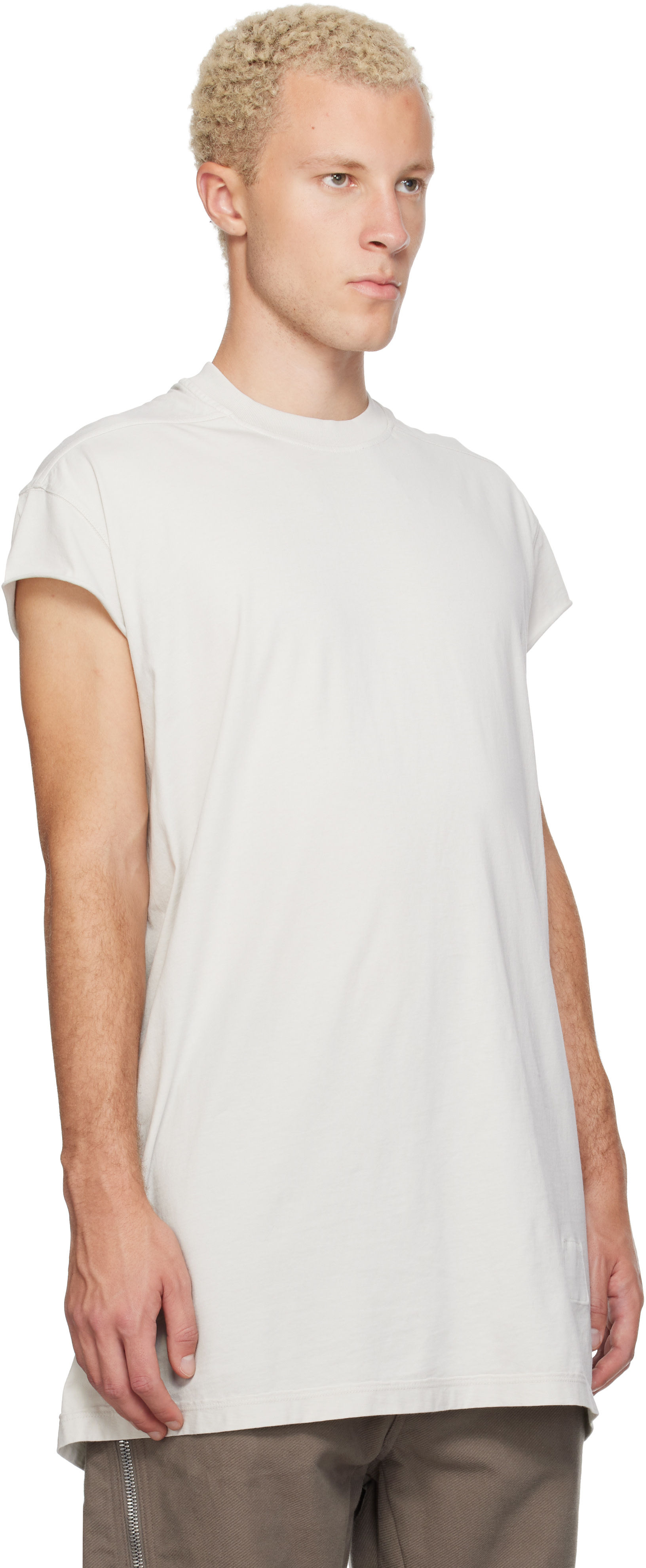 Rick Owens Lilies【38】変形ノースリーブベスト 伊製 ホワイト Rick