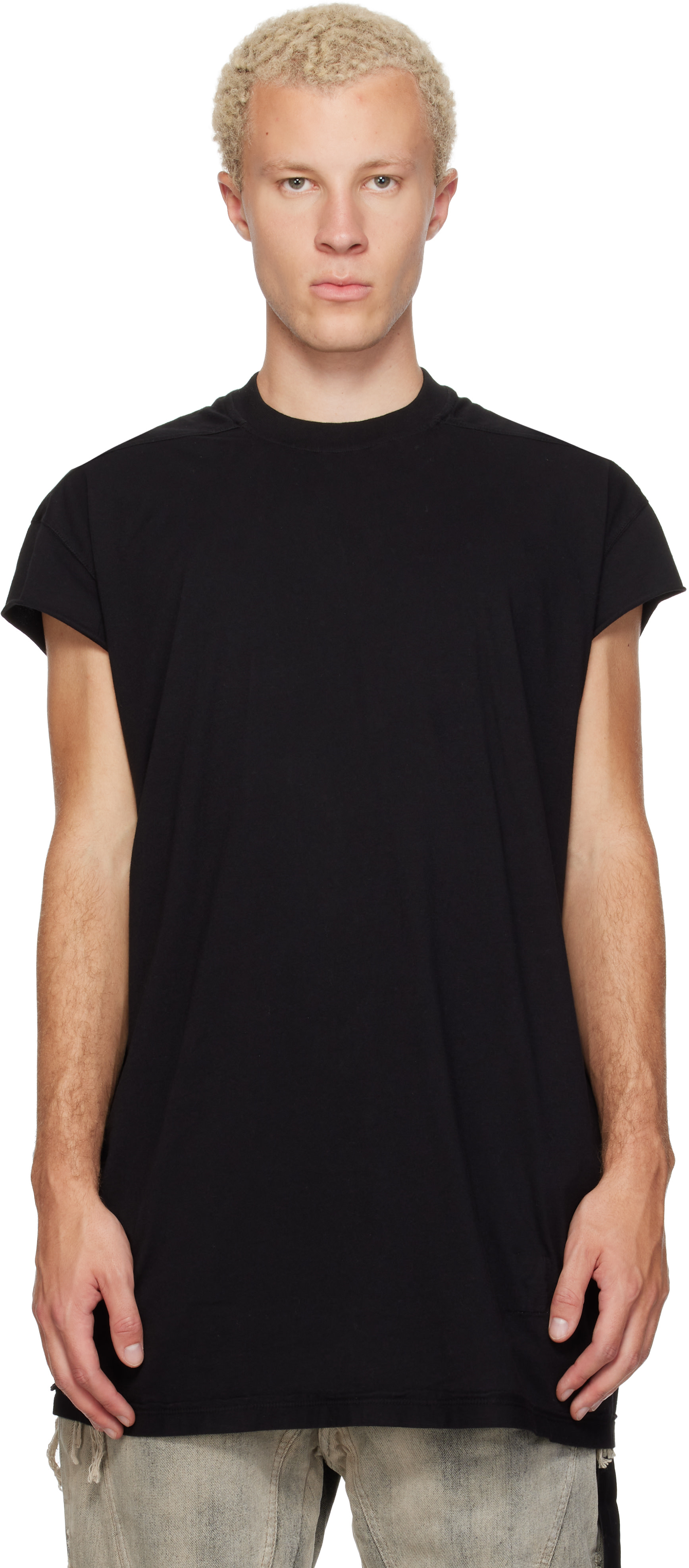 Rick Owens DRKSHDW: Black Tower Jumbo SL T-shirt | SSENSE Canada