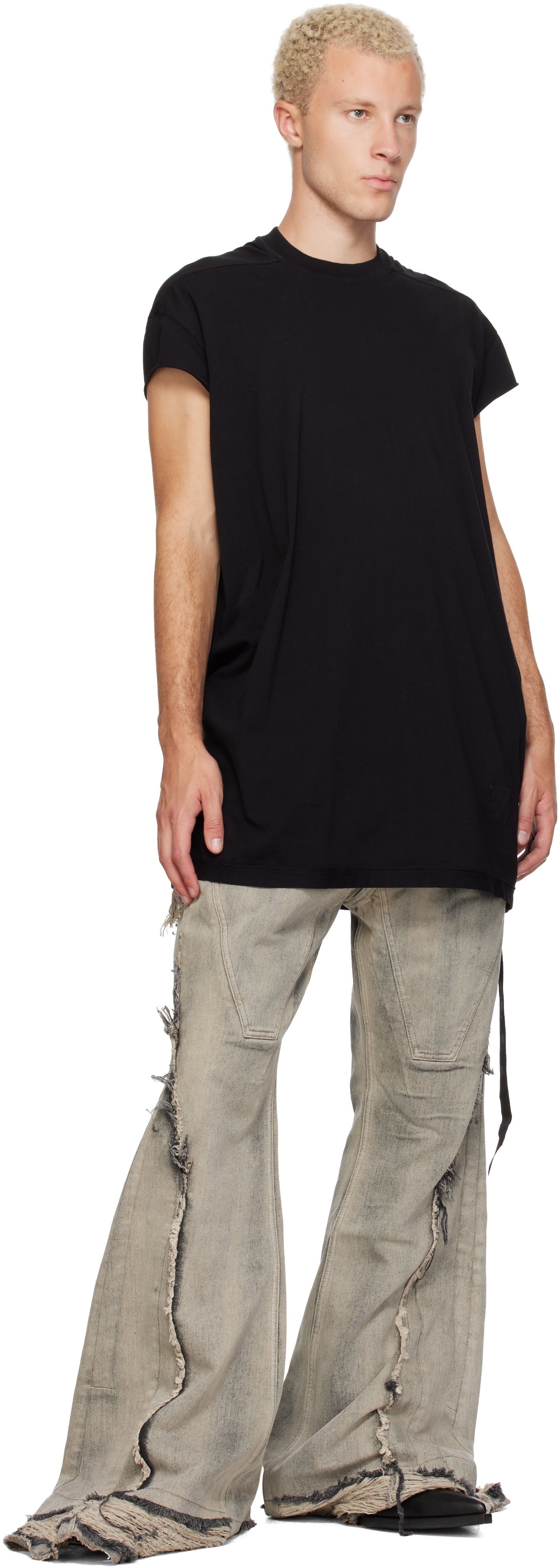 トップス RICK OWENS DRKSHDW Rick Owens DRKSHDW: ブラック Tower Jumbo SL トップス | SSENSE 日本