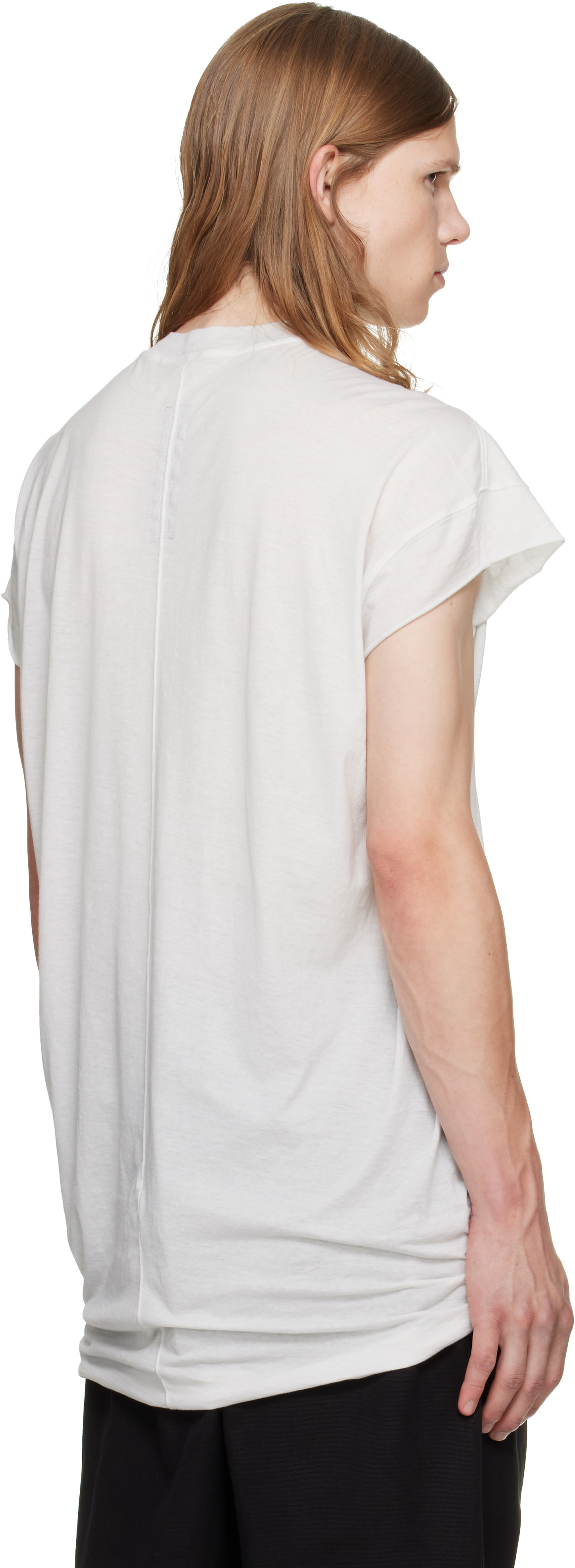 Rick Owens DRKSHDW: White Tower Jumbo SL T-shirt | SSENSE