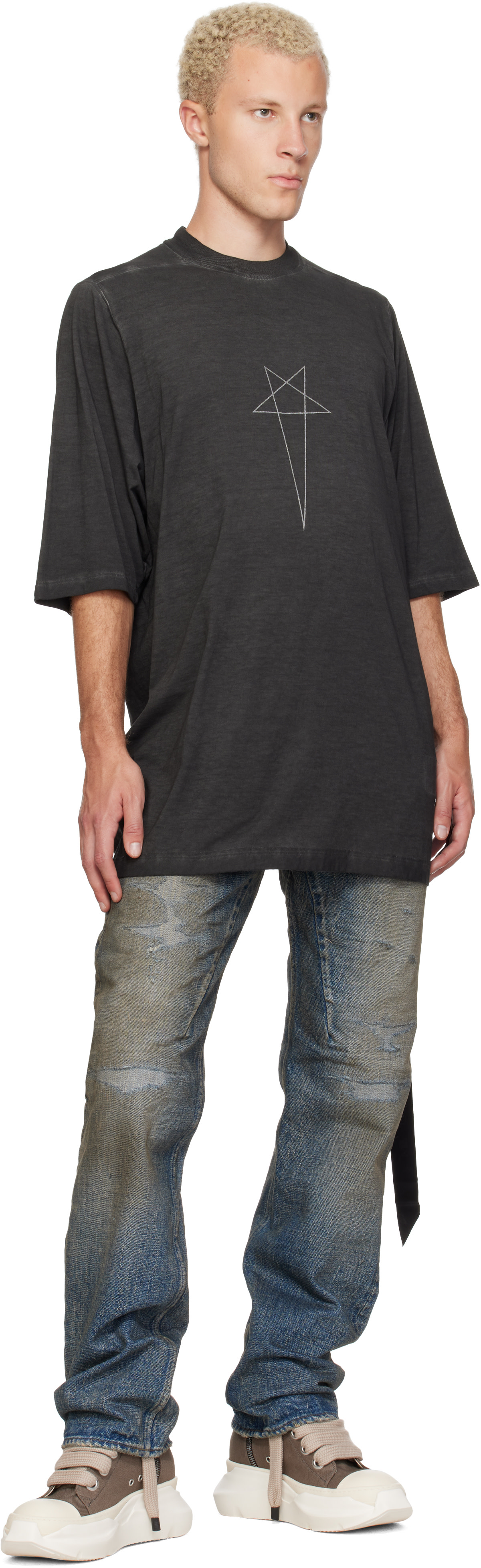 Rick Owens DRKSHDW: Black Tower Jumbo S/S T-shirt | SSENSE Netherlands