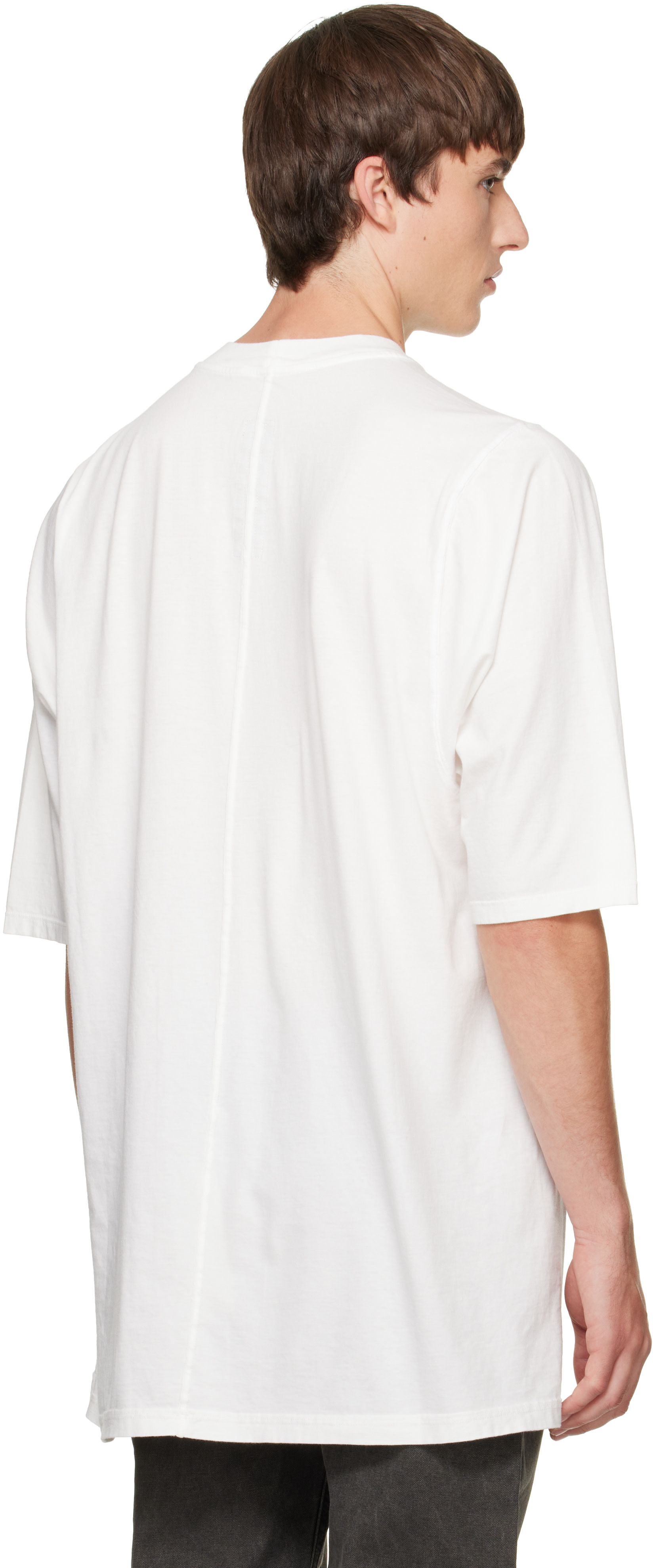 Rick Owens DRKSHDW  Tシャツ ホワイト Rick Owens DRKSHDW: White Tower Jumbo SS T-shirt | SSENSE