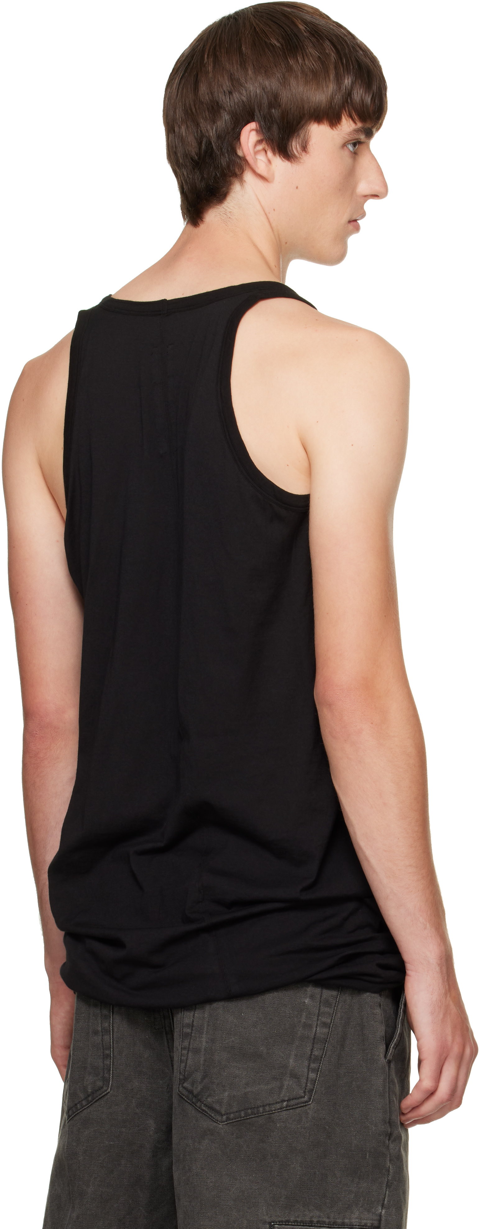 Rick Owens DRKSHDW: Black Tower Loose Tank Top | SSENSE Japan