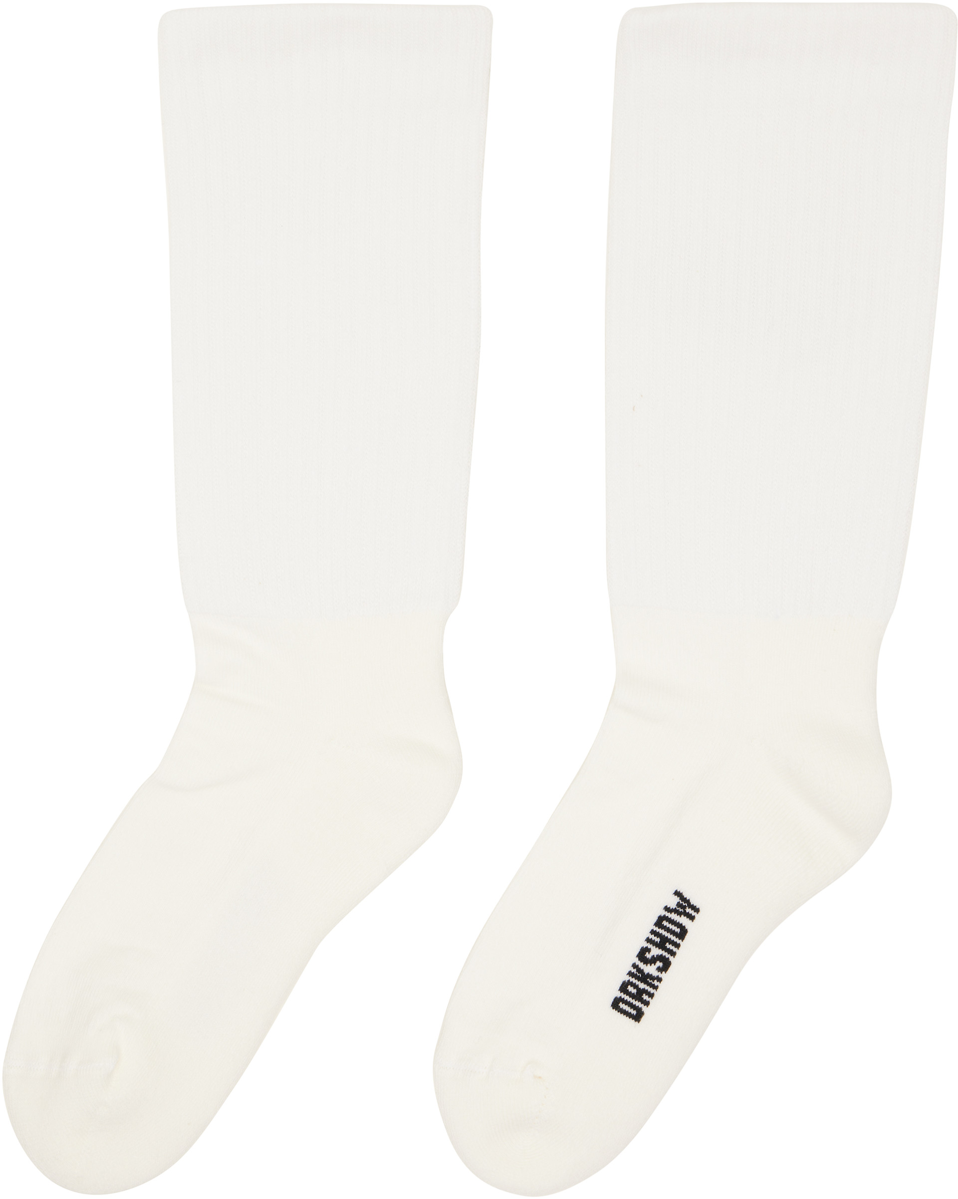 Rick Owens DRKSHDW - ホワイト 'Tower' ソックス