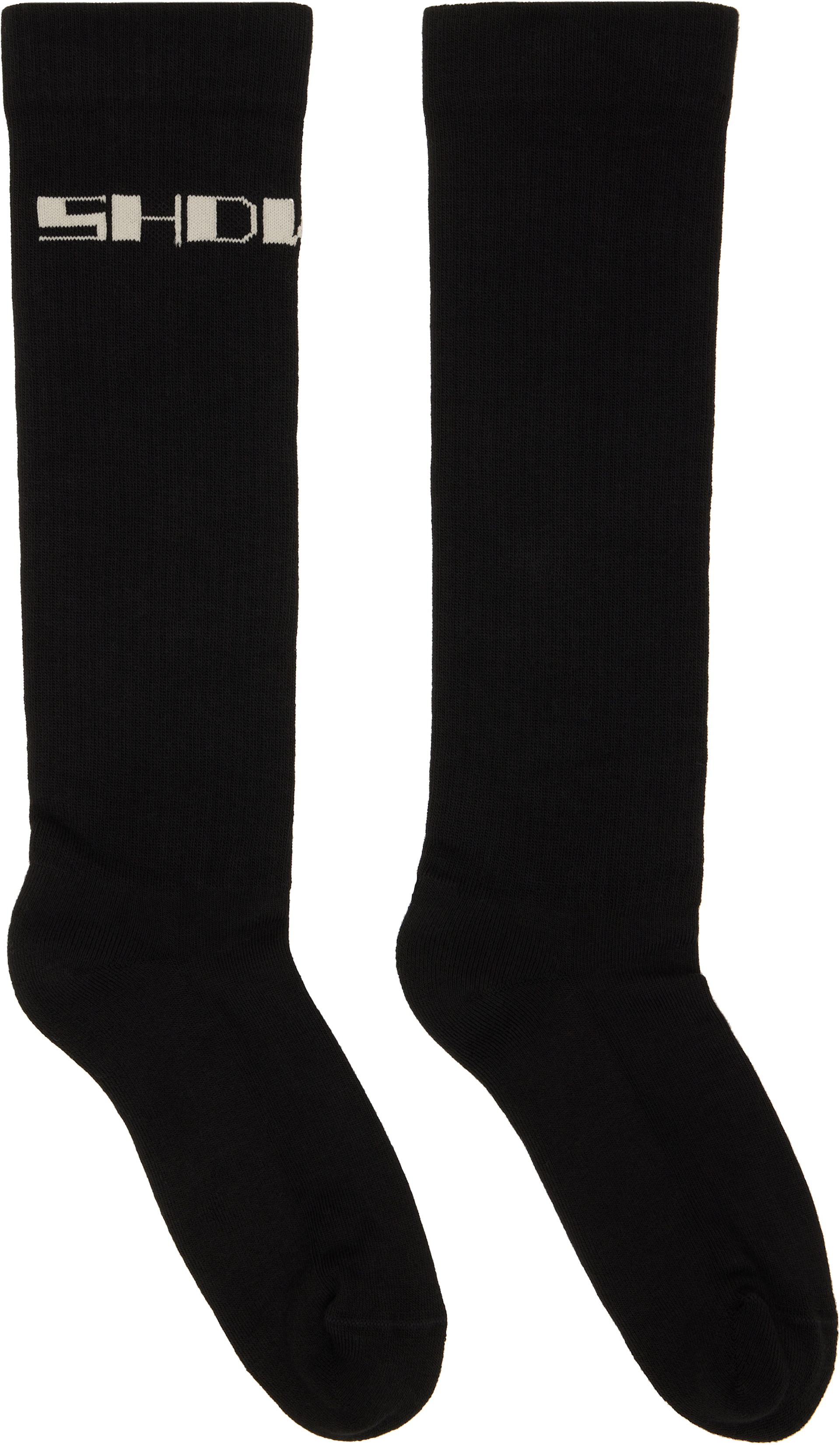 レッグウェア Rick Owens knit socks sneakers drkshdw Rick Owens DRKSHDW: Black Tower 'DRKSHDW' Socks | SSENSE