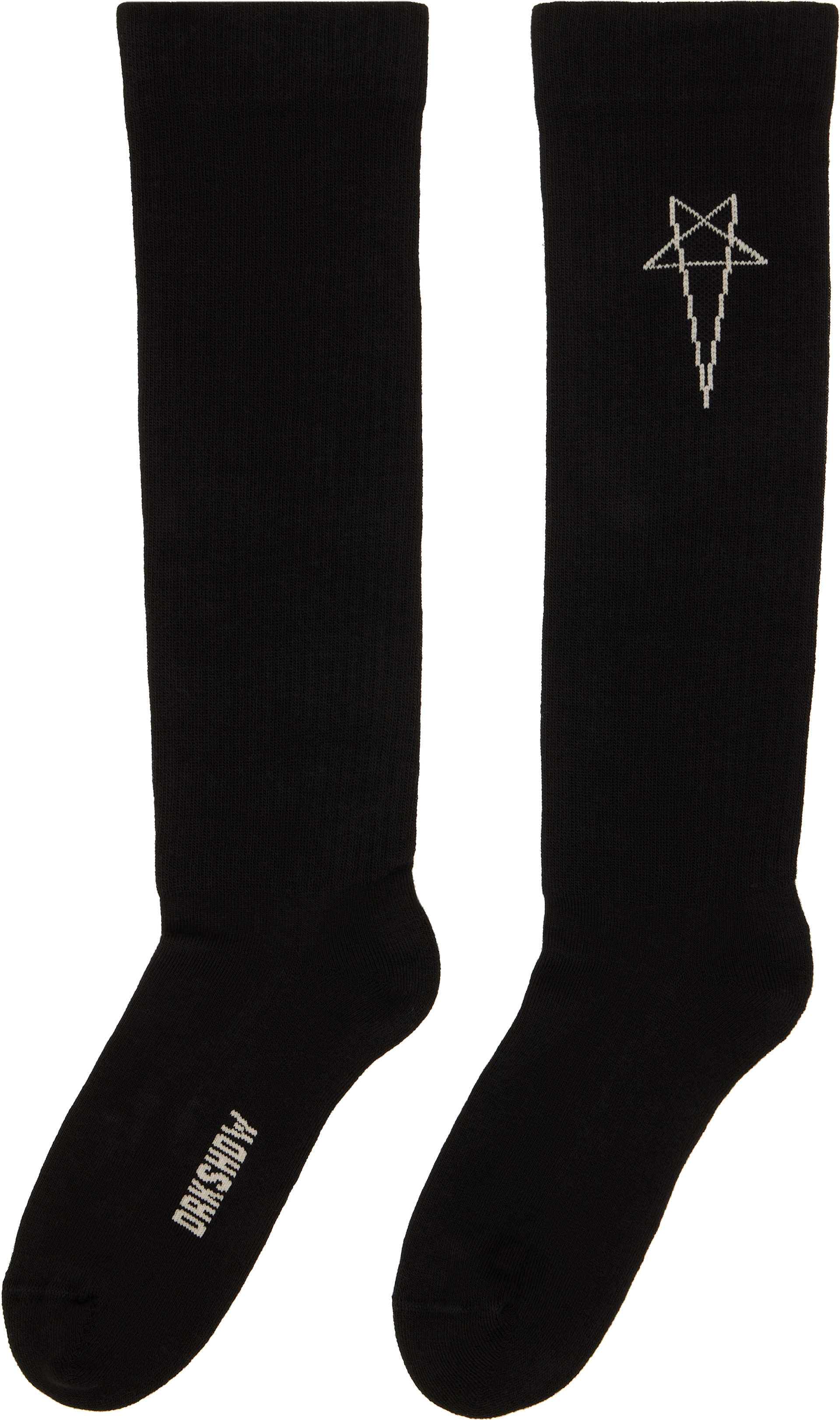 Rick Owens Drkshdw - 블랙 타워 펜타그램 양말