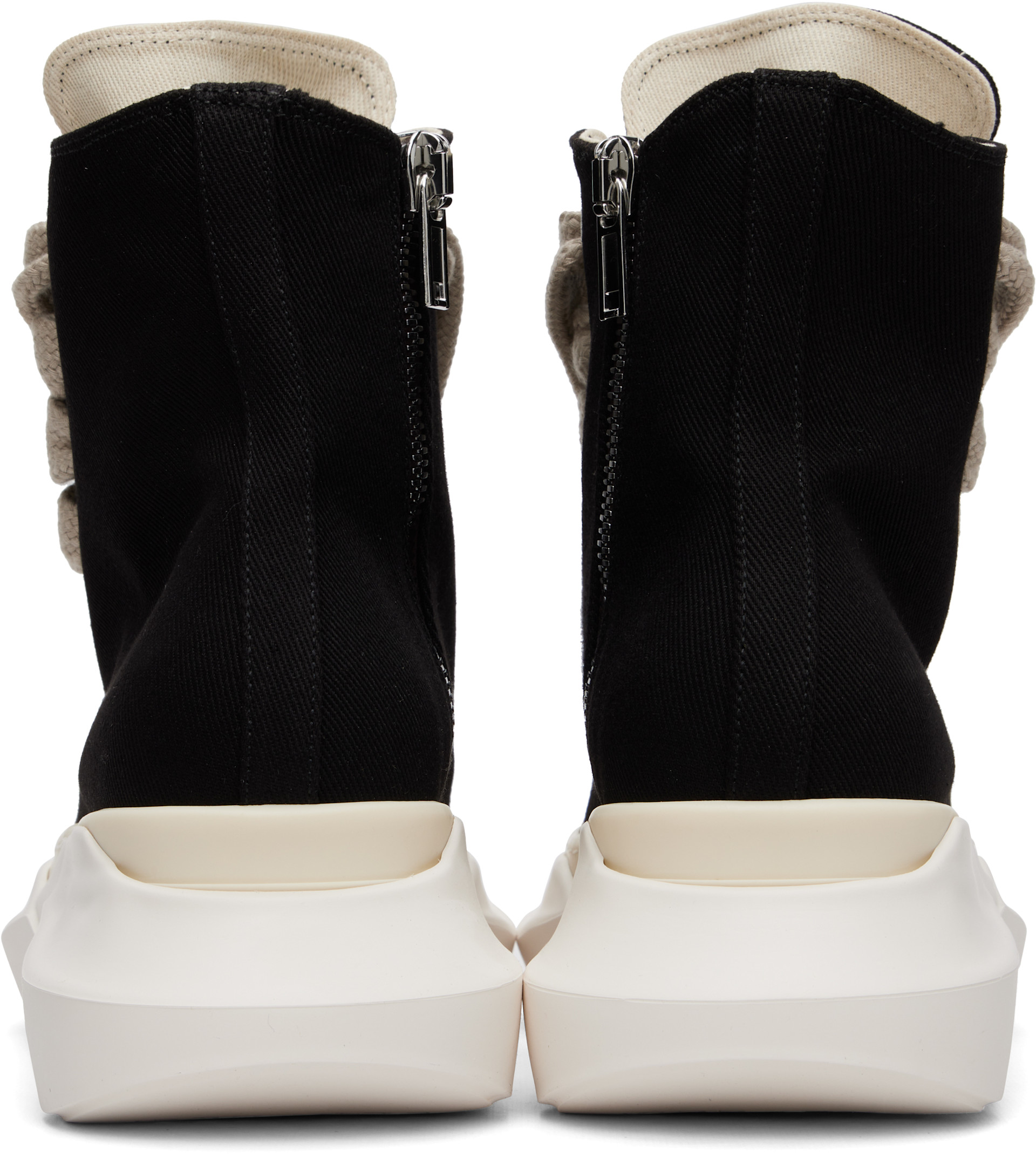 靴 Rick Owens DRKSHDW JUMBOLACE ABSTRACT Rick Owens DRKSHDW: Black Tower Jumbolace Abstract Sneaks Sneakers