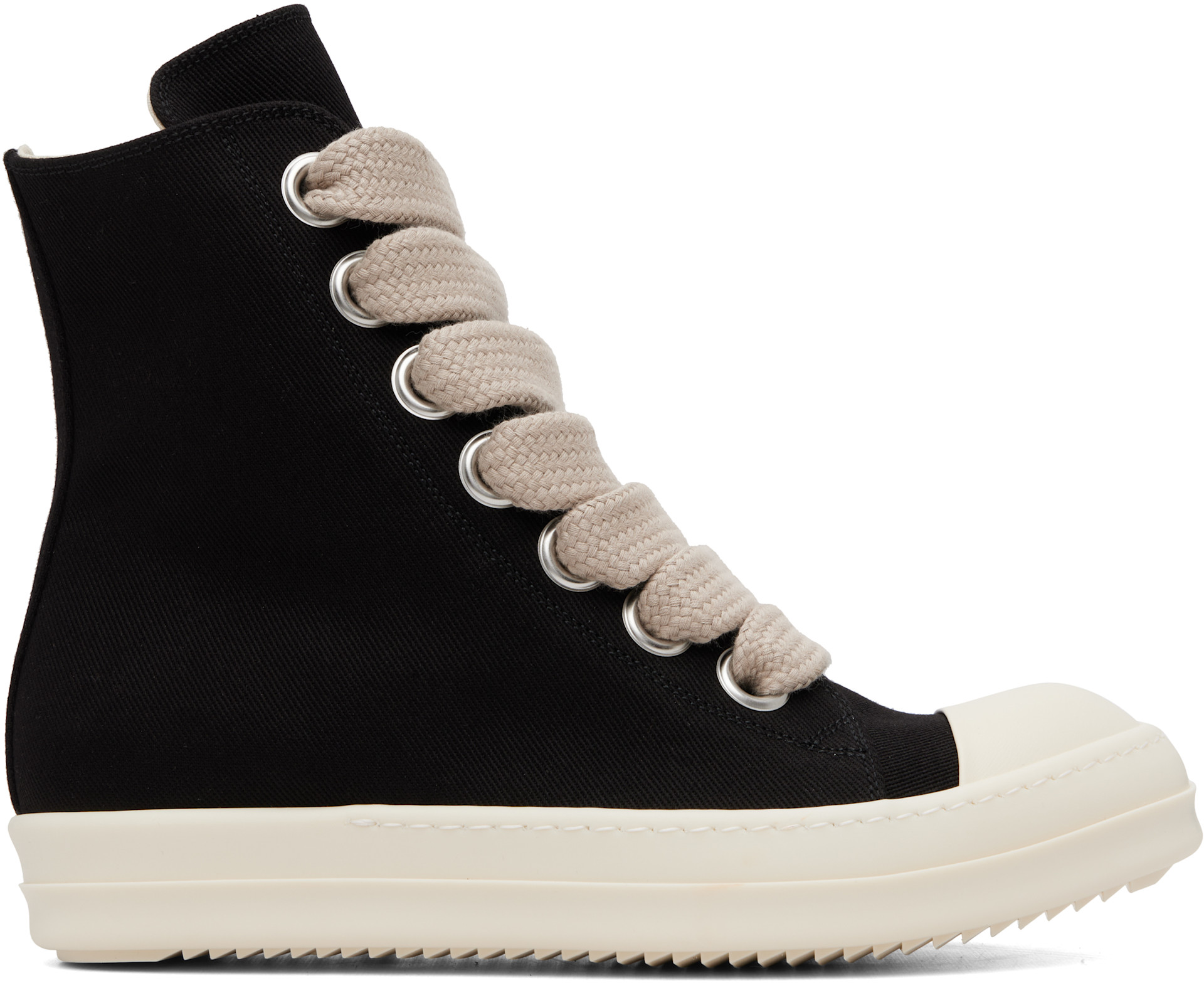 Rick Owens DRKSHDW: Black Tower Jumbolace Sneaks Sneakers | SSENSE