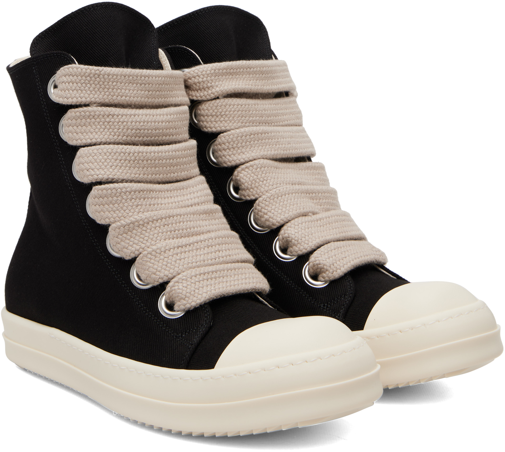 Rick Owens DRKSHDW: Black Tower Jumbolace Sneaks Sneakers | SSENSE