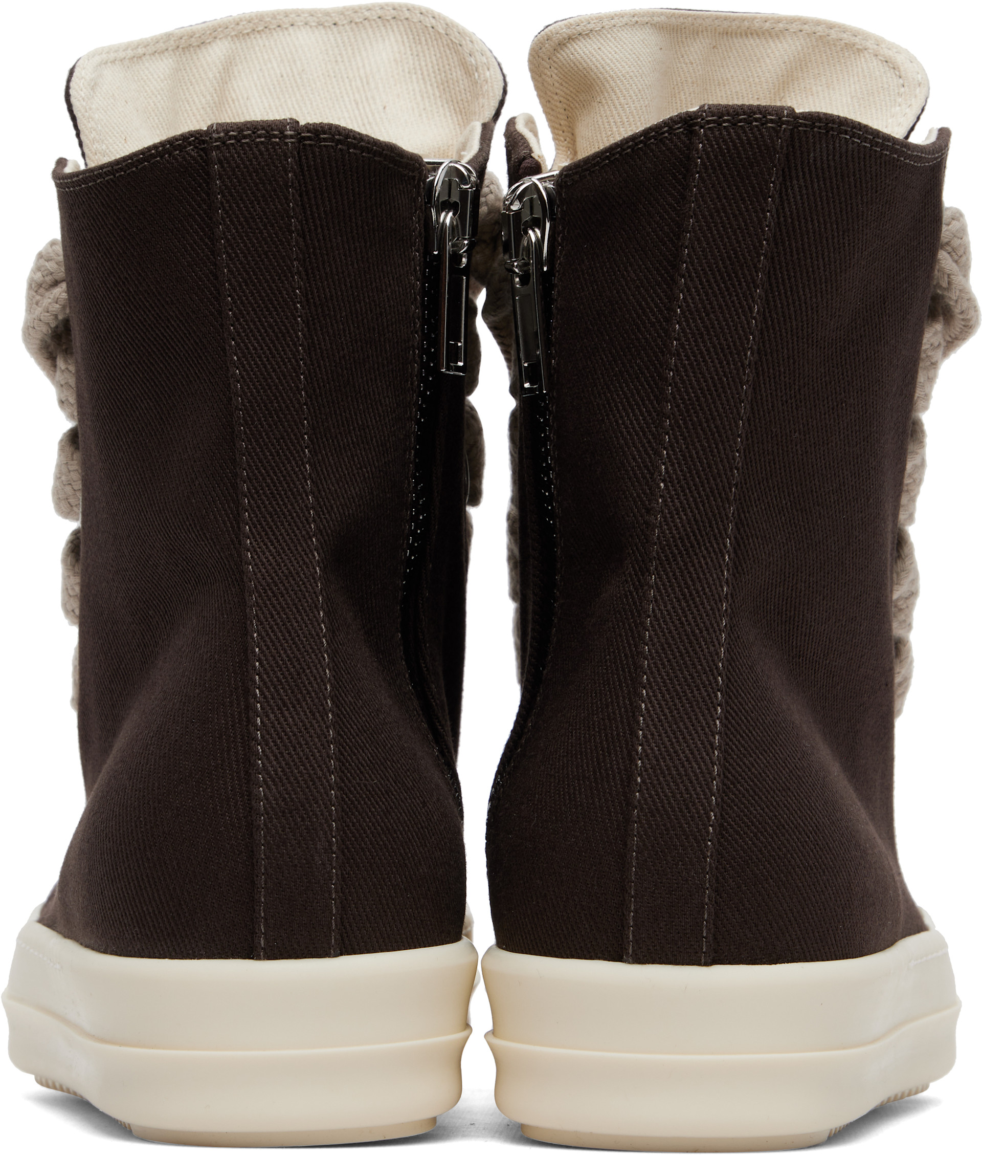 Rick Owens DRKSHDW: ブラウン Tower Jumbolace Sneaks スニーカー