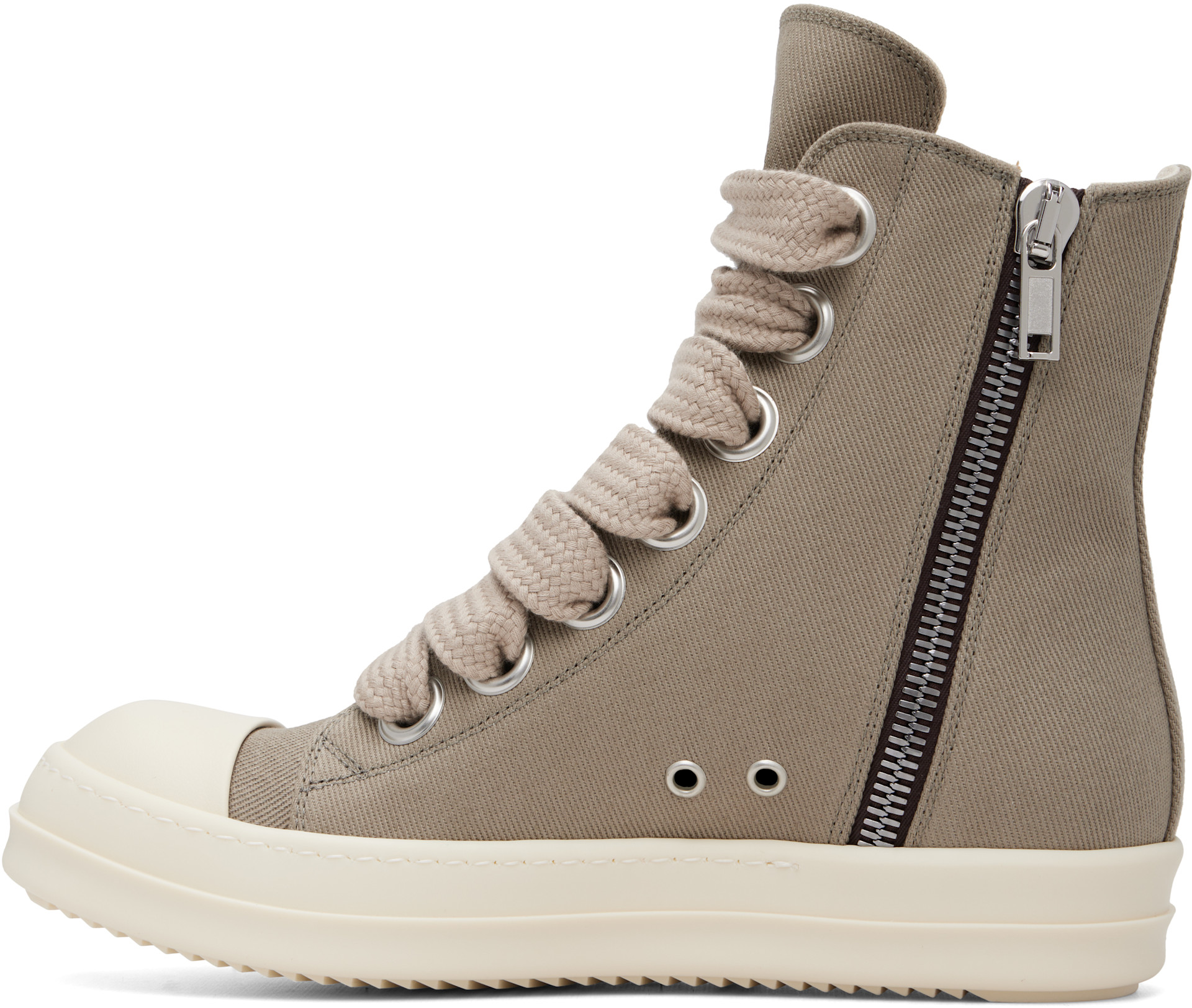 Rick Owens DRKSHDW: Taupe Tower Jumbolace Sneaks Sneakers | SSENSE