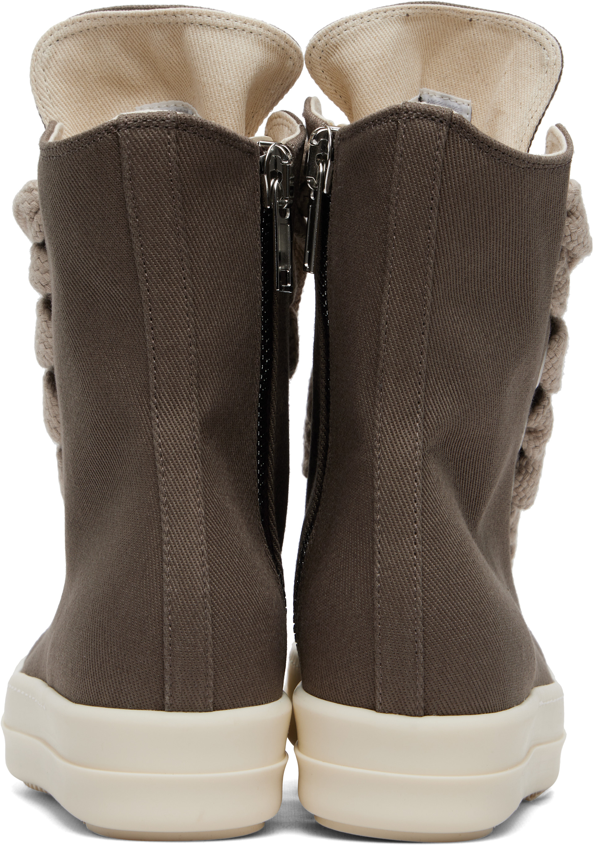 Rick Owens DRKSHDW: Gray Tower Jumbolace Sneaks Sneakers | SSENSE