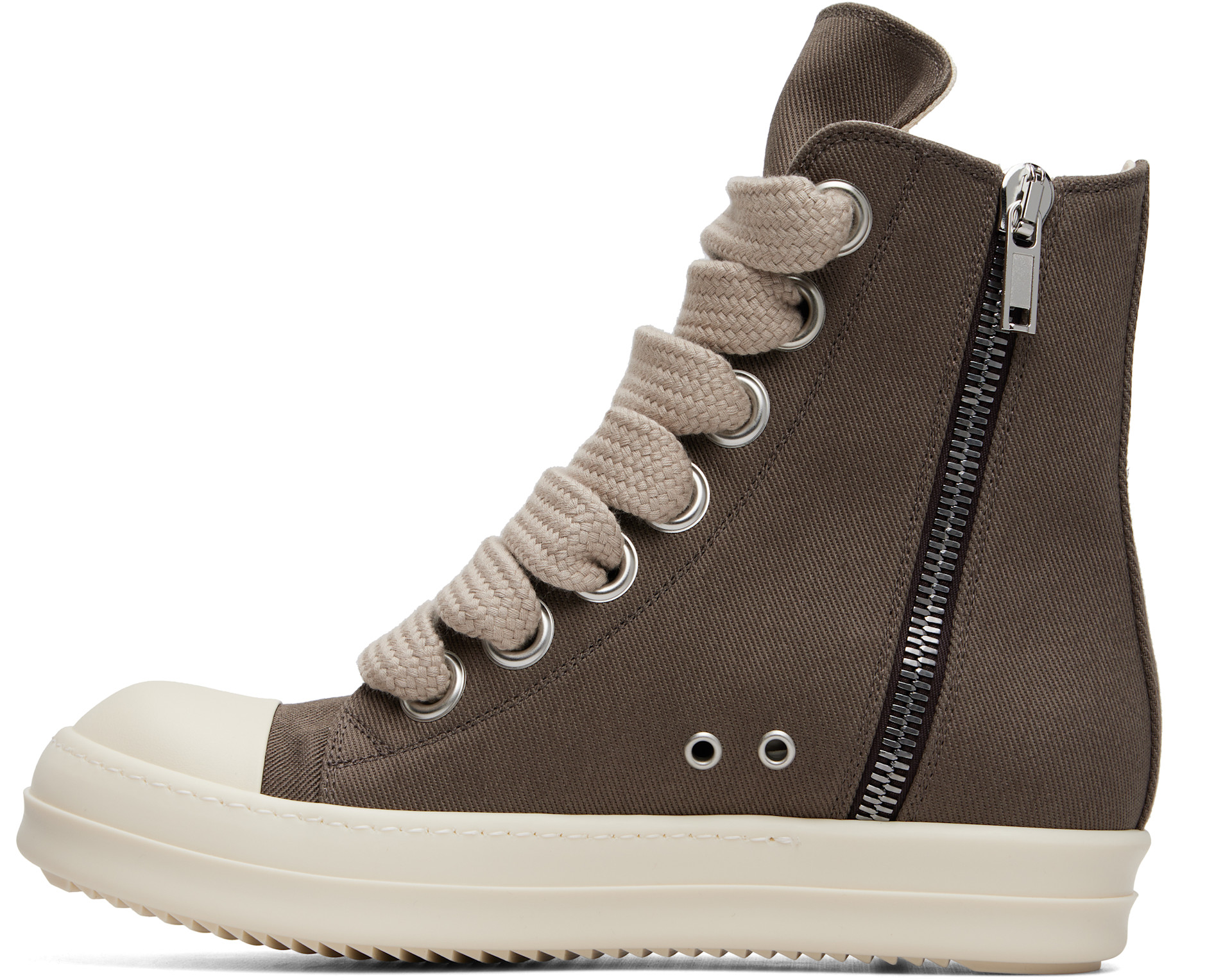 靴 Rick Owens DRKSHDW JUMBOLACE SNEAKS 42 Rick Owens DRKSHDW: Gray Tower Jumbolace Sneaks Sneakers | SSENSE