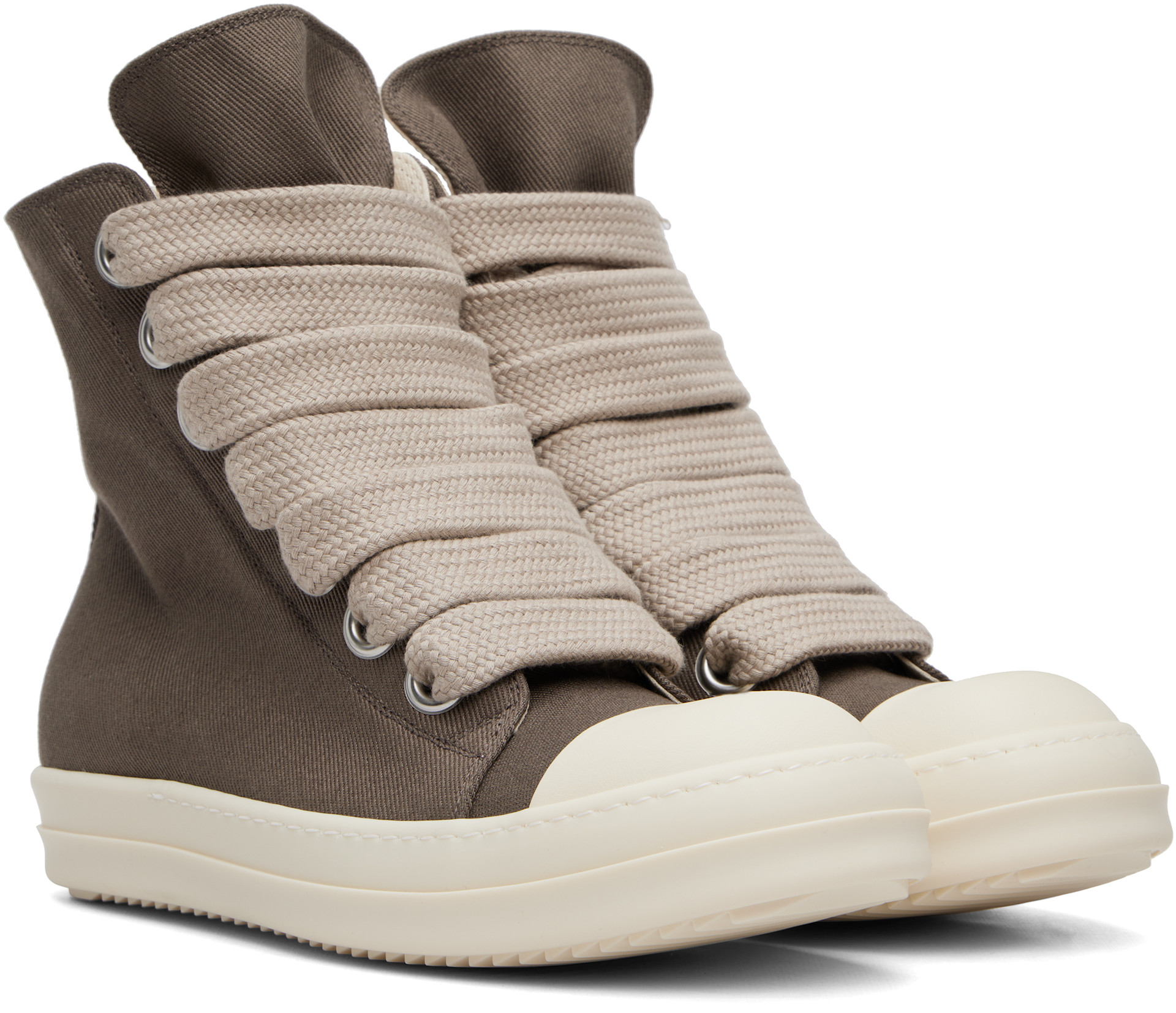 Rick Owens DRKSHDW: Gray Tower Jumbolace Sneaks Sneakers | SSENSE