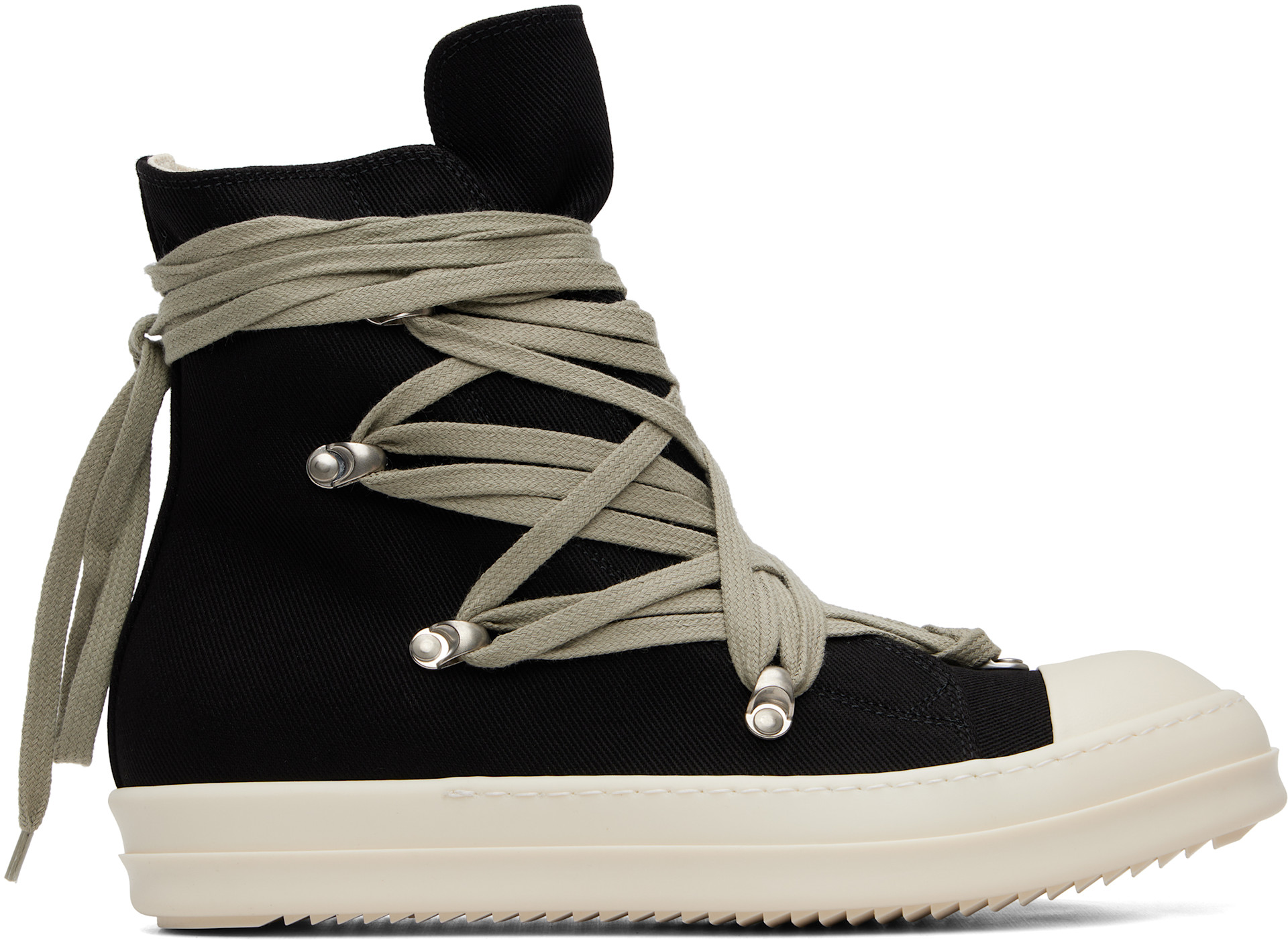 Rick Owens DRKSHDW: Black Tower Megalace Sneakers | SSENSE