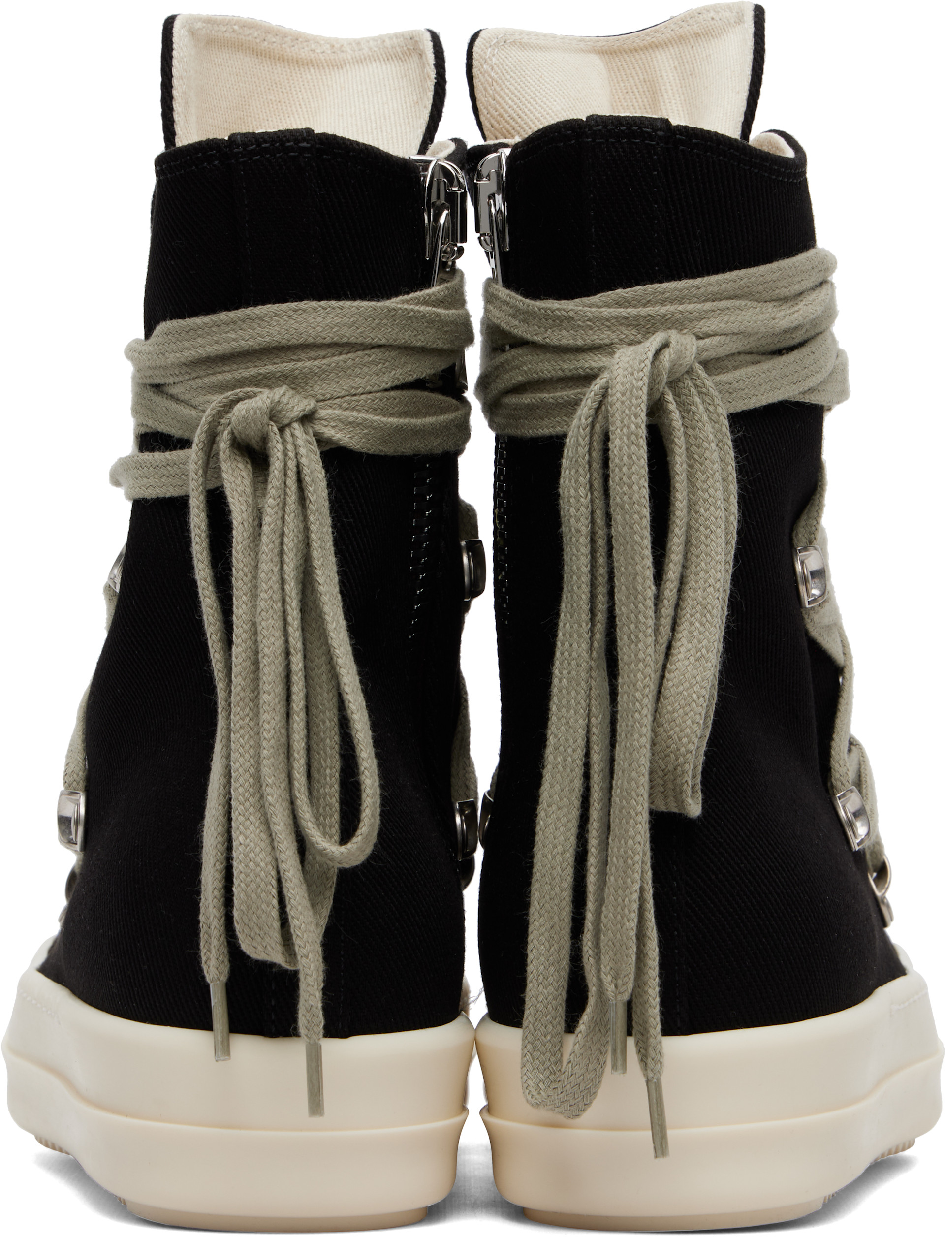 Rick Owens DRKSHDW: Black Tower Megalace Sneakers | SSENSE