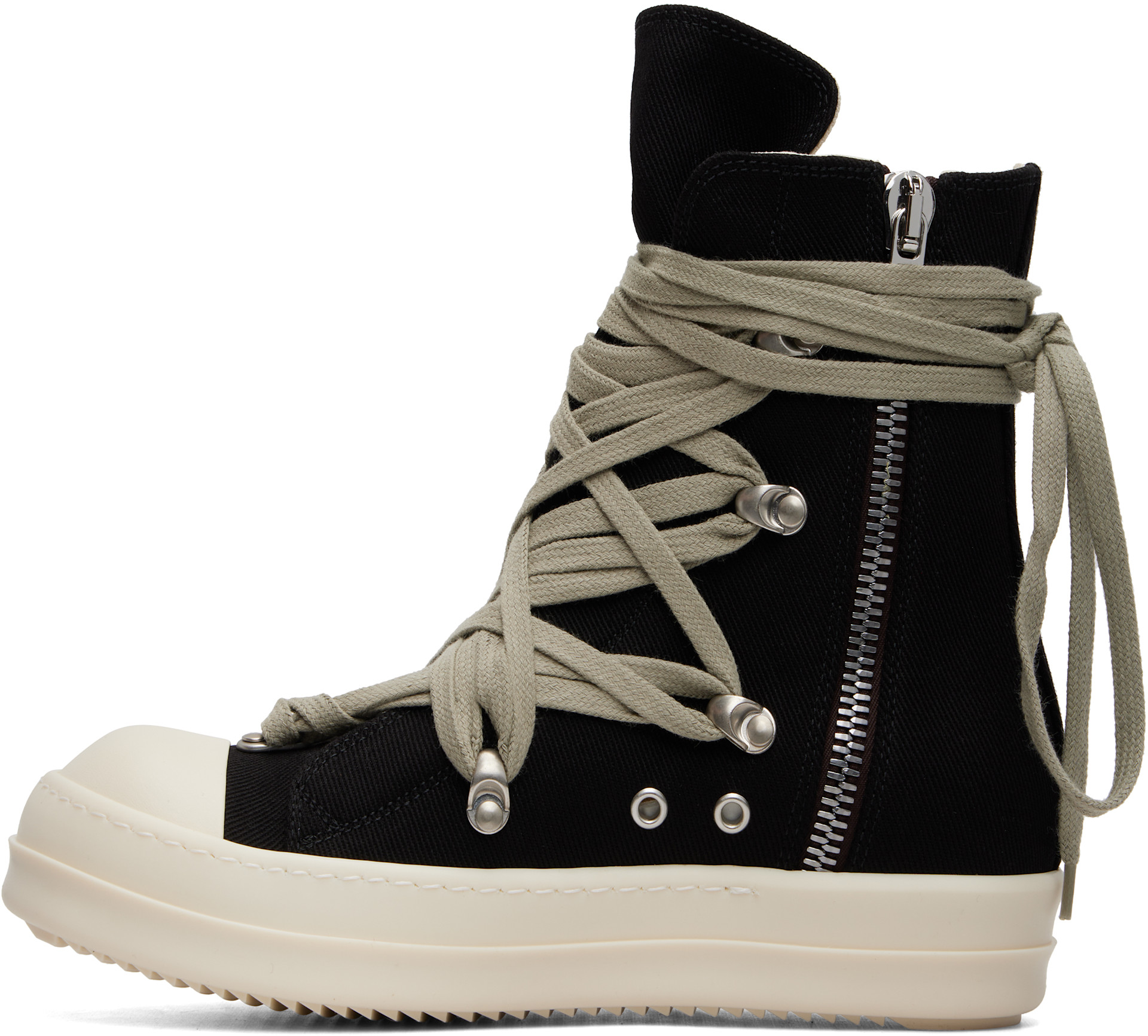 Rick Owens DRKSHDW: Black Tower Megalace Sneakers | SSENSE