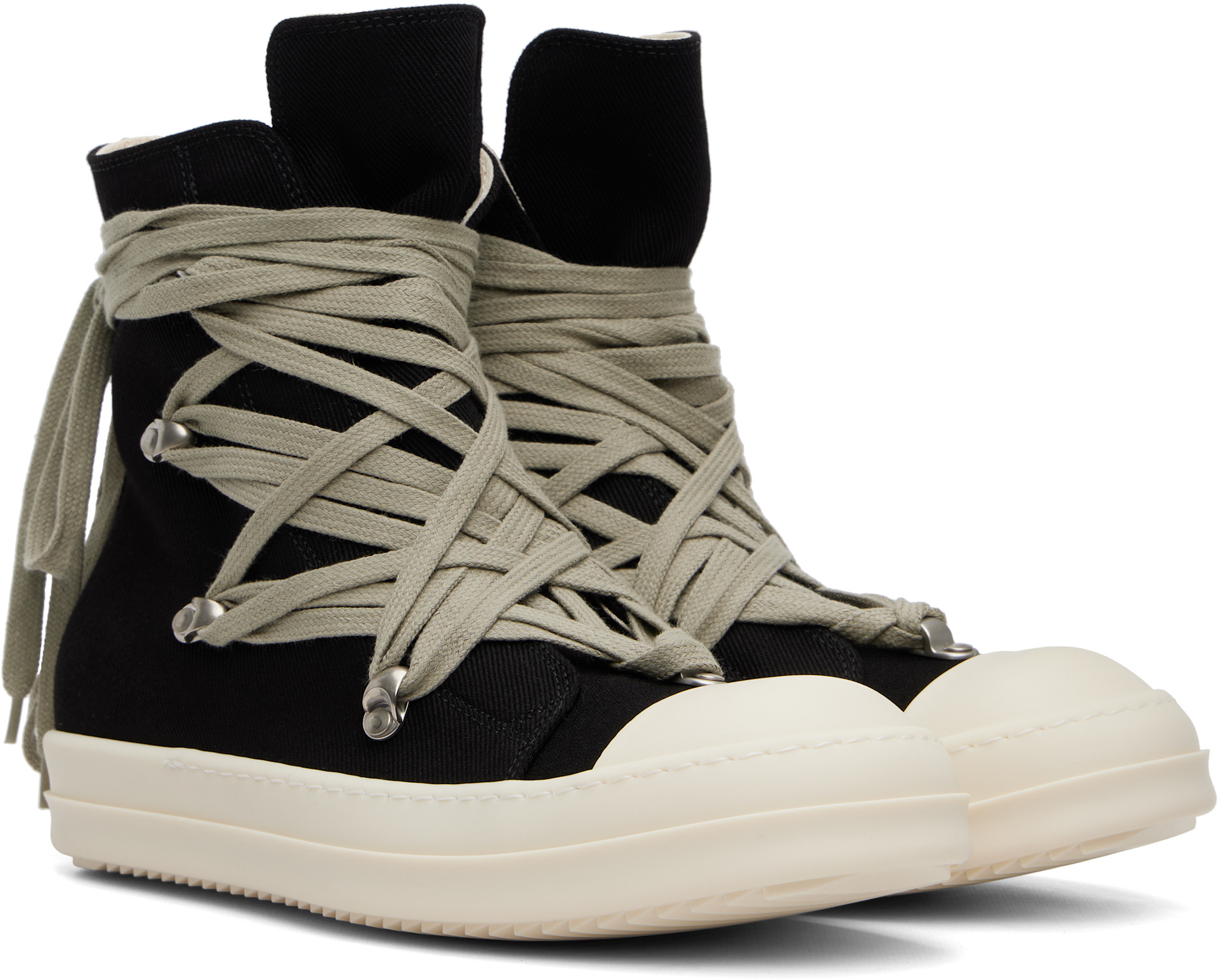 靴 RICK OWENS DRKSHDW Rick Owens DRKSHDW: Black Tower Megalace Sneakers | SSENSE