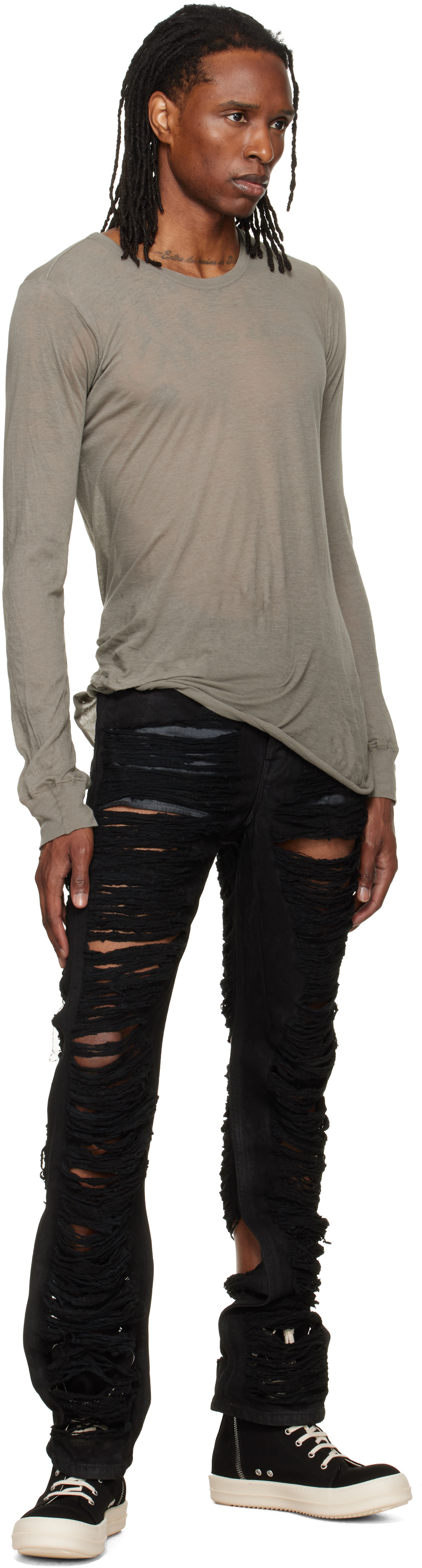 Rick Owens DRKSHDW - Baskets noires - Tower