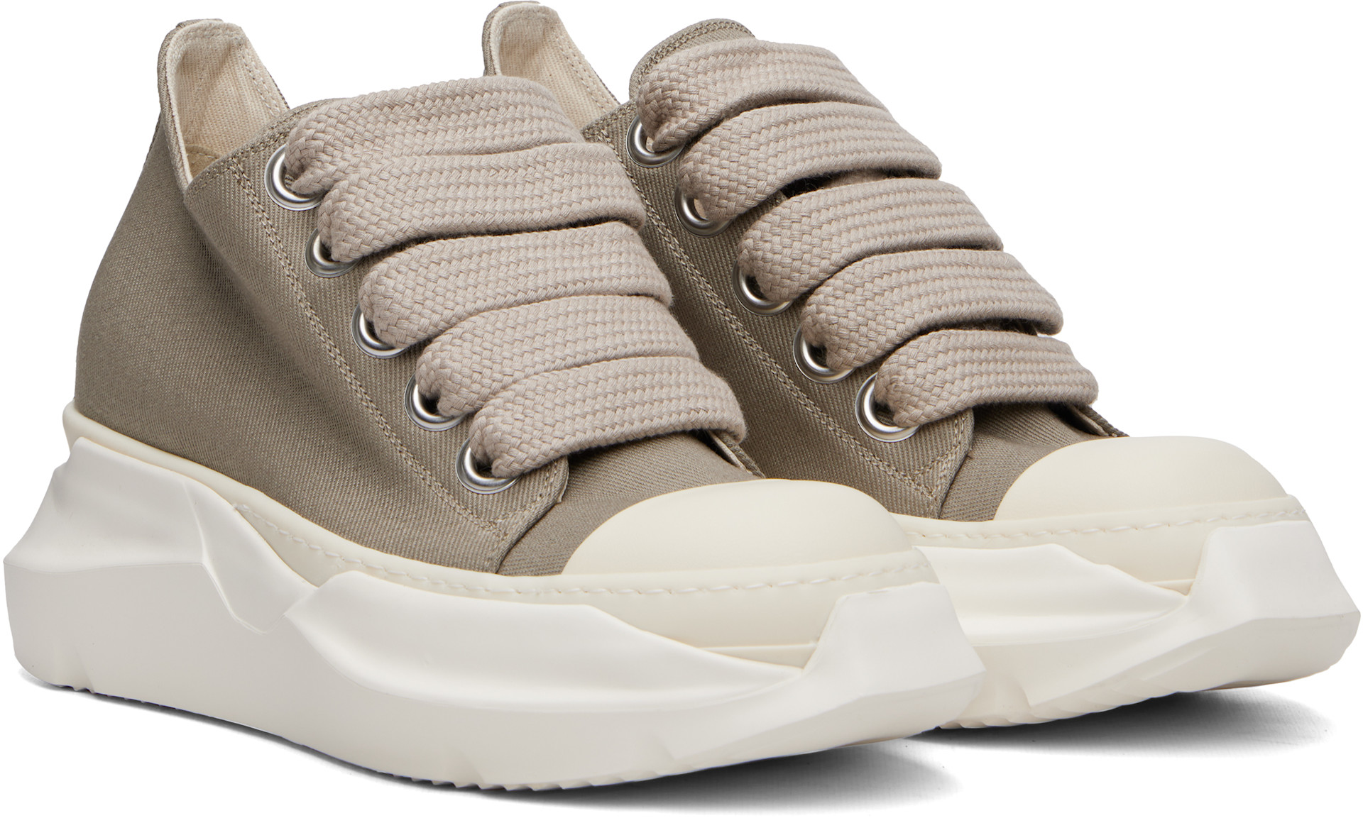 ギ*ク様 Rick Owens DRKSHDW 製品染め比翼ステンカラーコート Rick Owens DRKSHDW: トープ Tower Jumbolace Abstract Low Sneaks