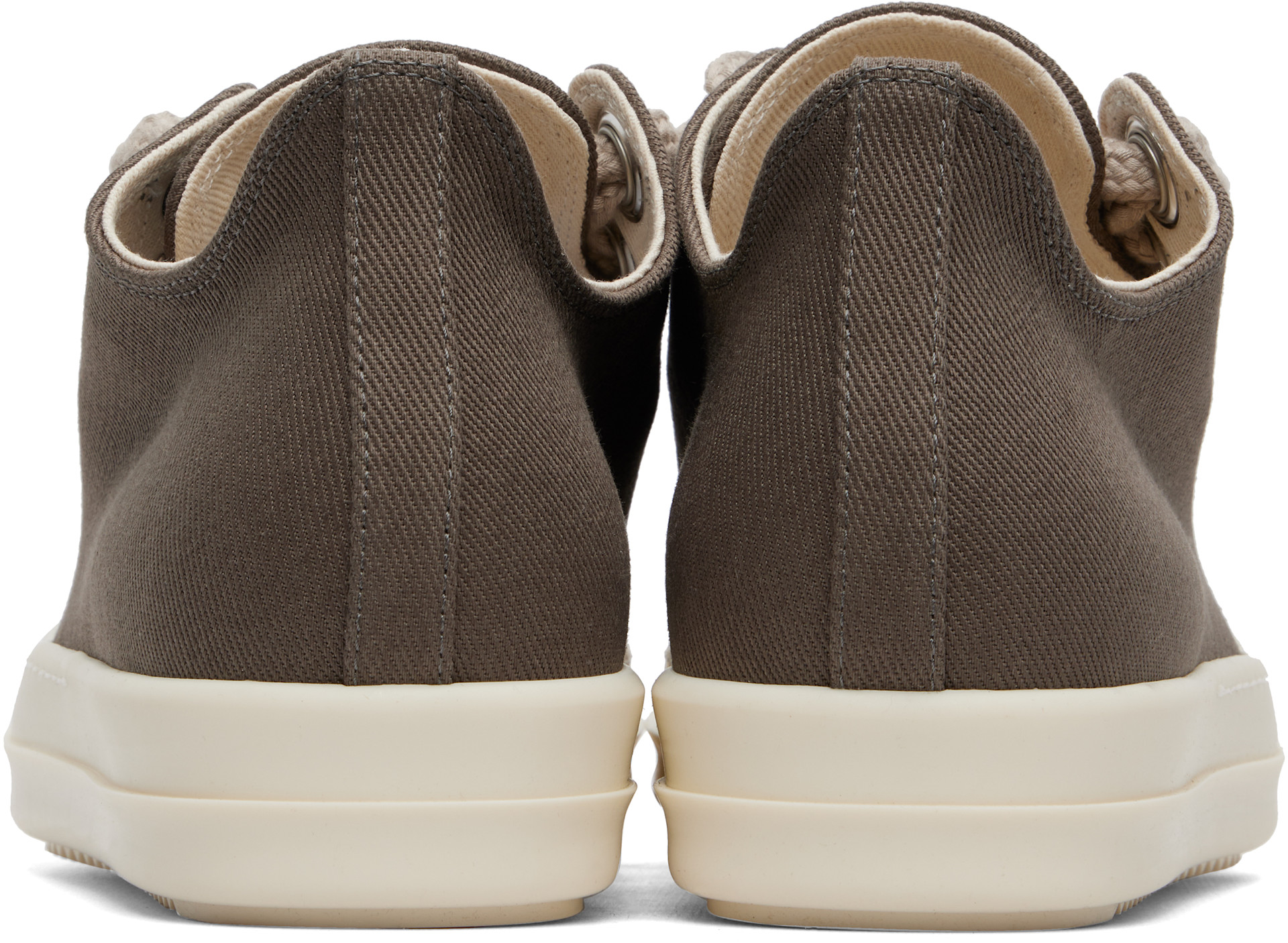 Rick Owens DRKSHDW: Gray Tower Jumbolace Low Sneaks Sneakers