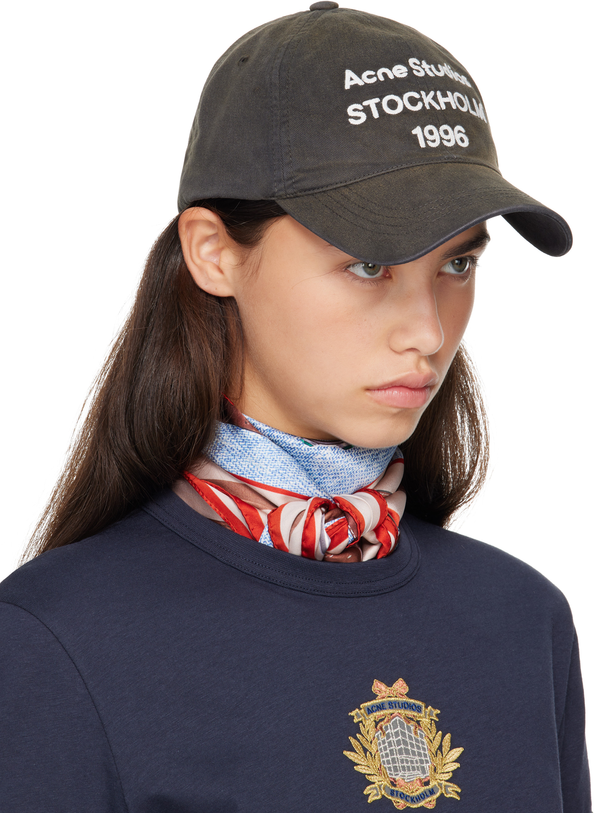 Acne Studios - Gray Washed Logo Baseball Cap