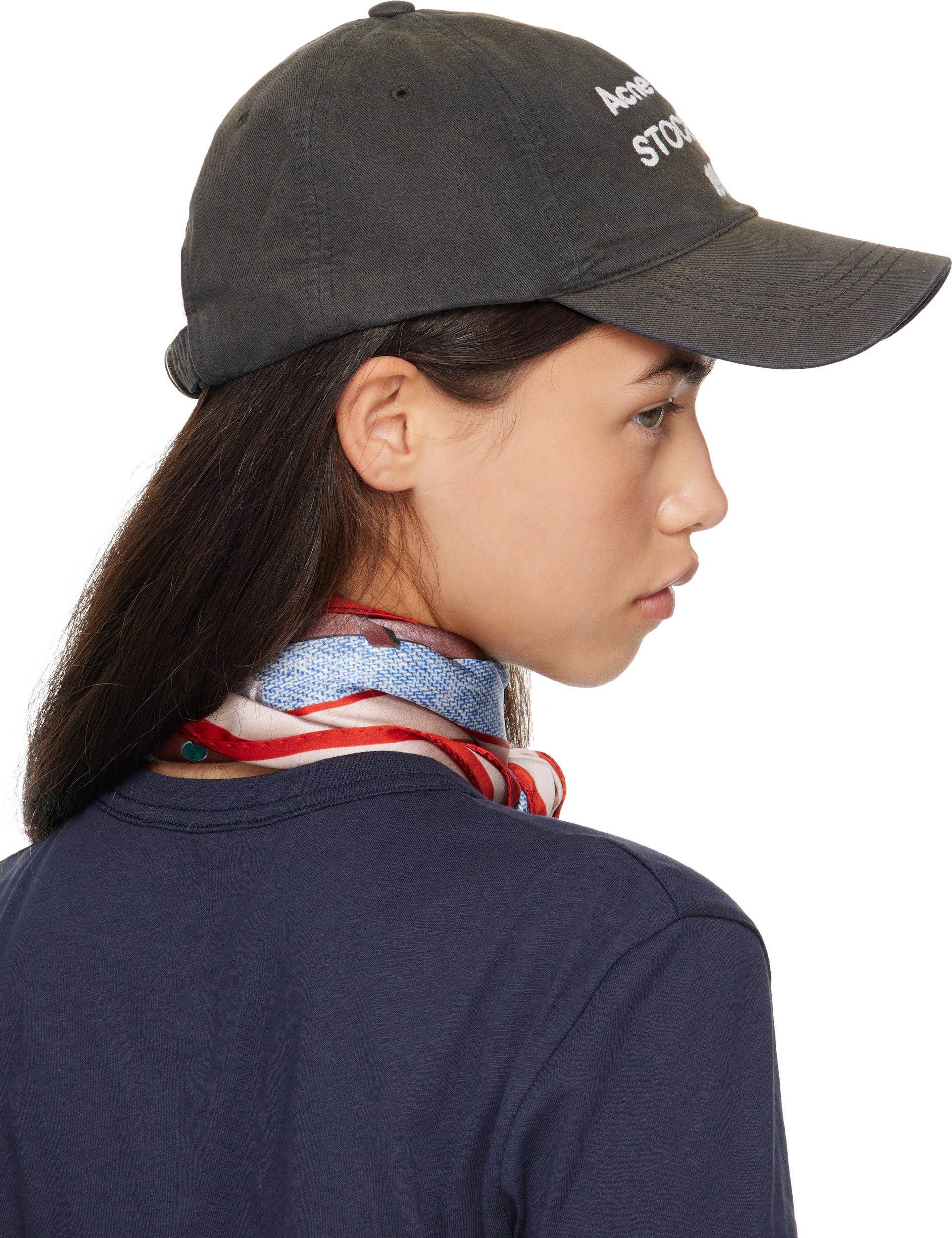 Acne Studios - Gray Washed Logo Baseball Cap