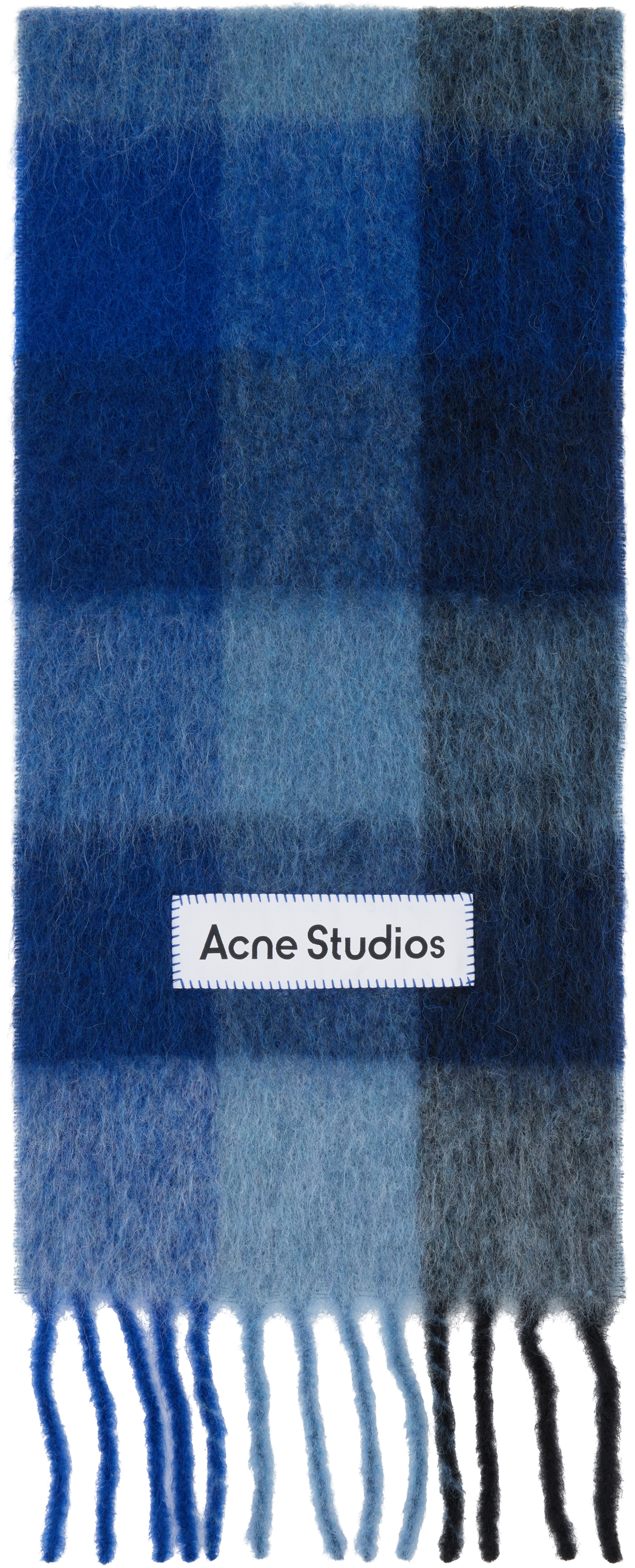 Acne Studios - Blue Check Wool Scarf