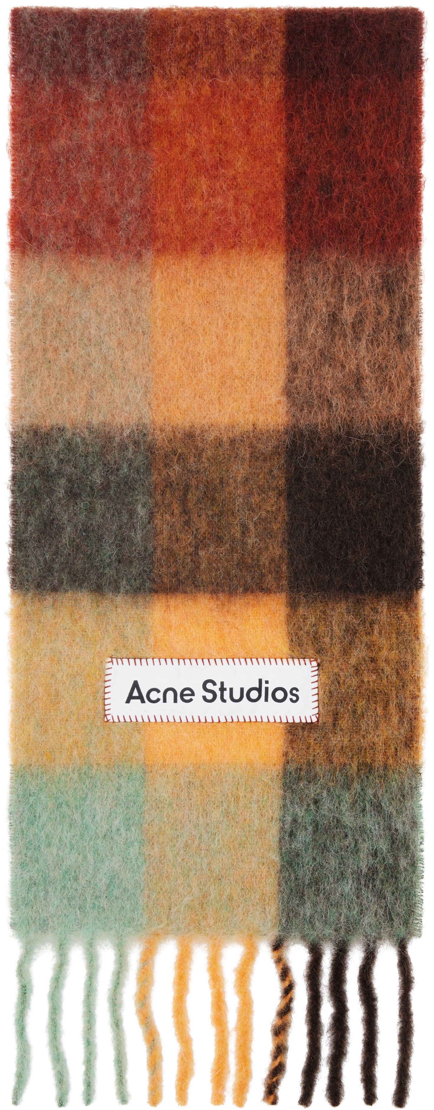 Acne Studios - マルチカラー Mohair Checked マフラー
