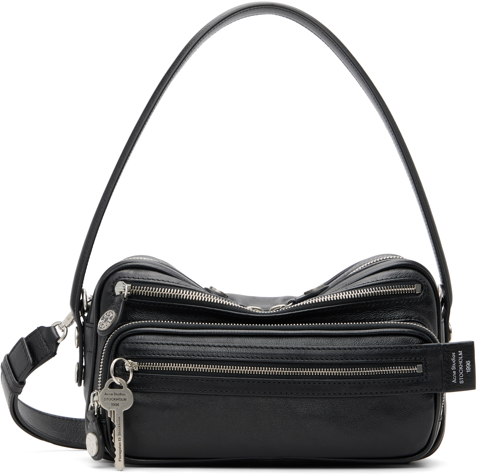 Acne Studios: Black Camero Party Shoulder Bag | SSENSE