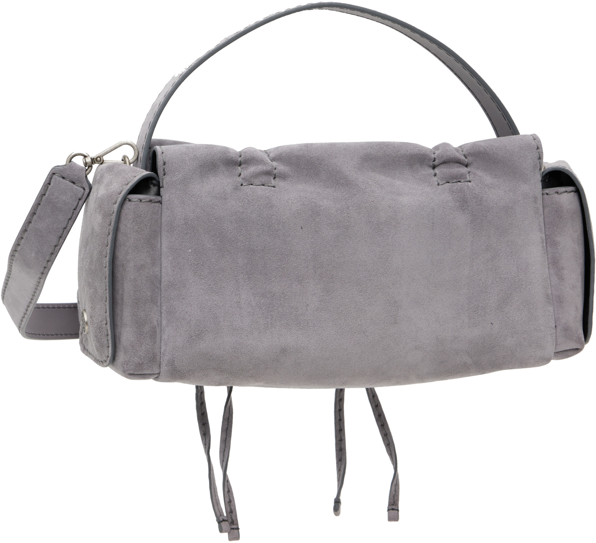 Acne Studios - Gray Multipocket Suede Shoulder Bag