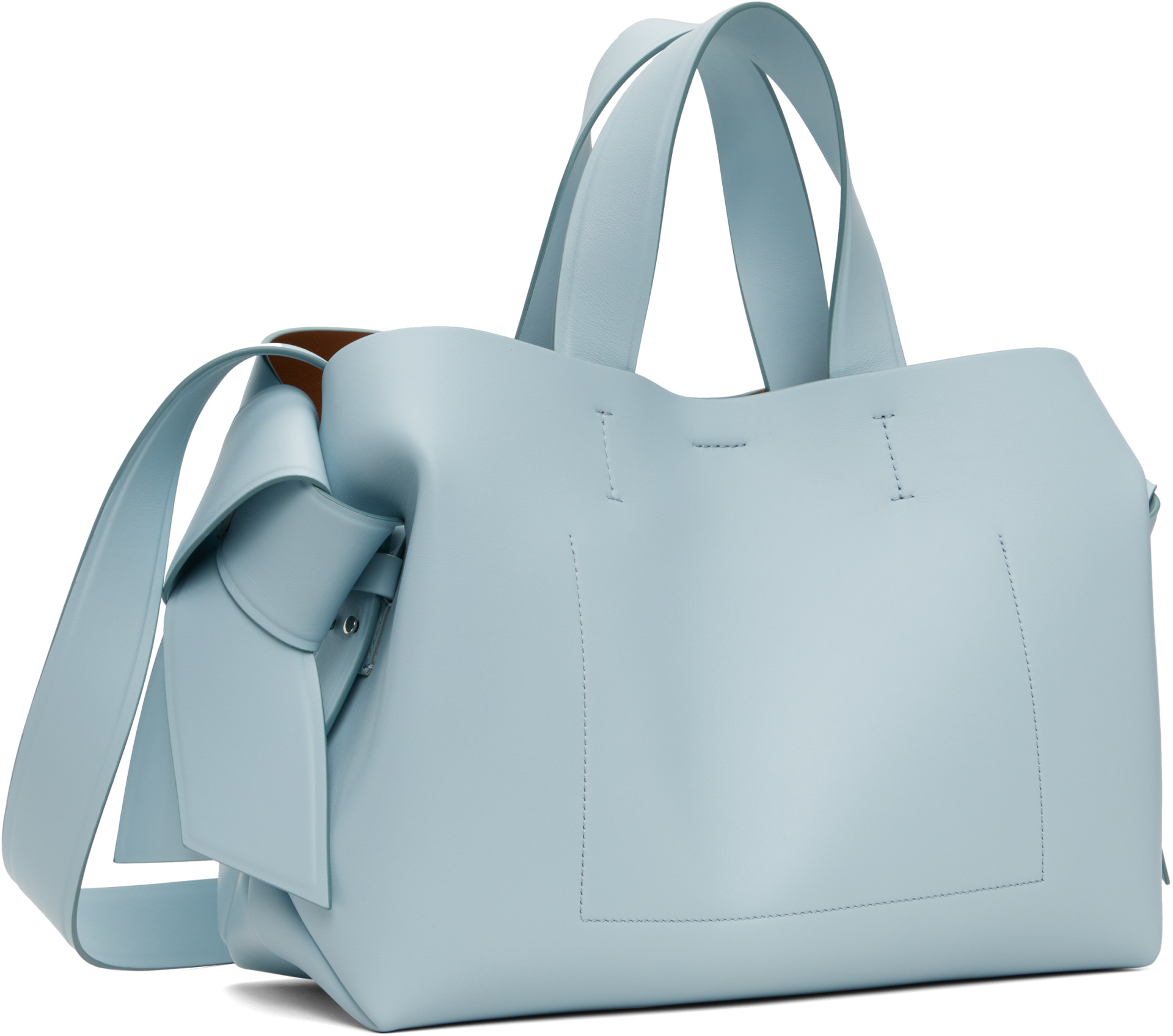 Acne Studios - Cabas bleu à nœuds Musubi