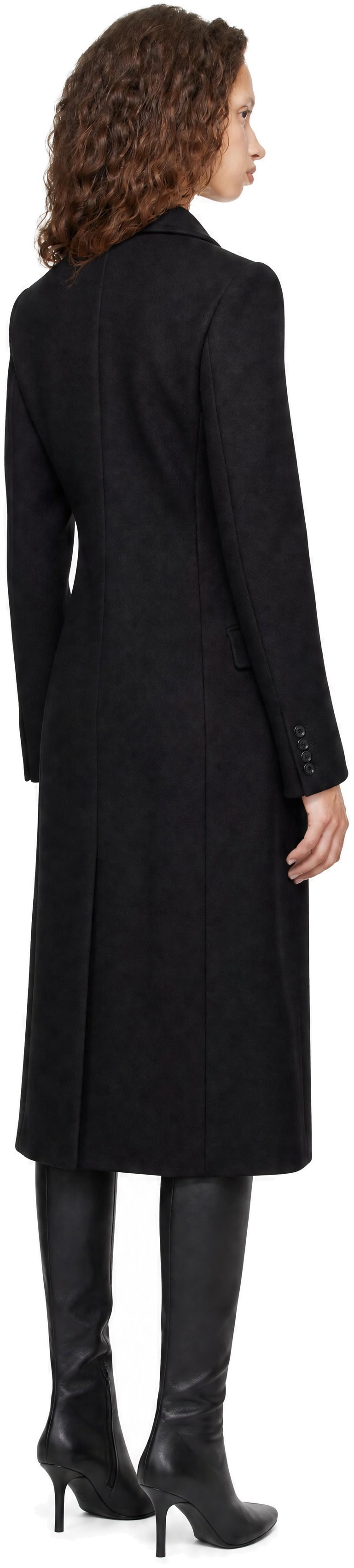 Acne Studios - Black Double-Breasted Wool Coat