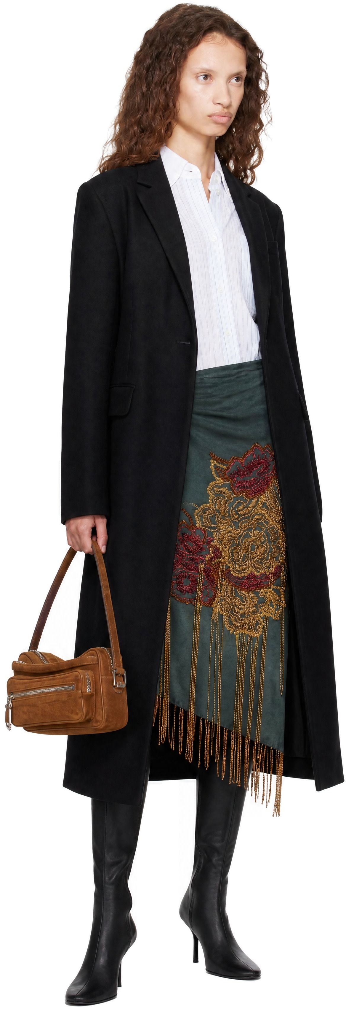 Acne Studios - Black Double-Breasted Wool Coat