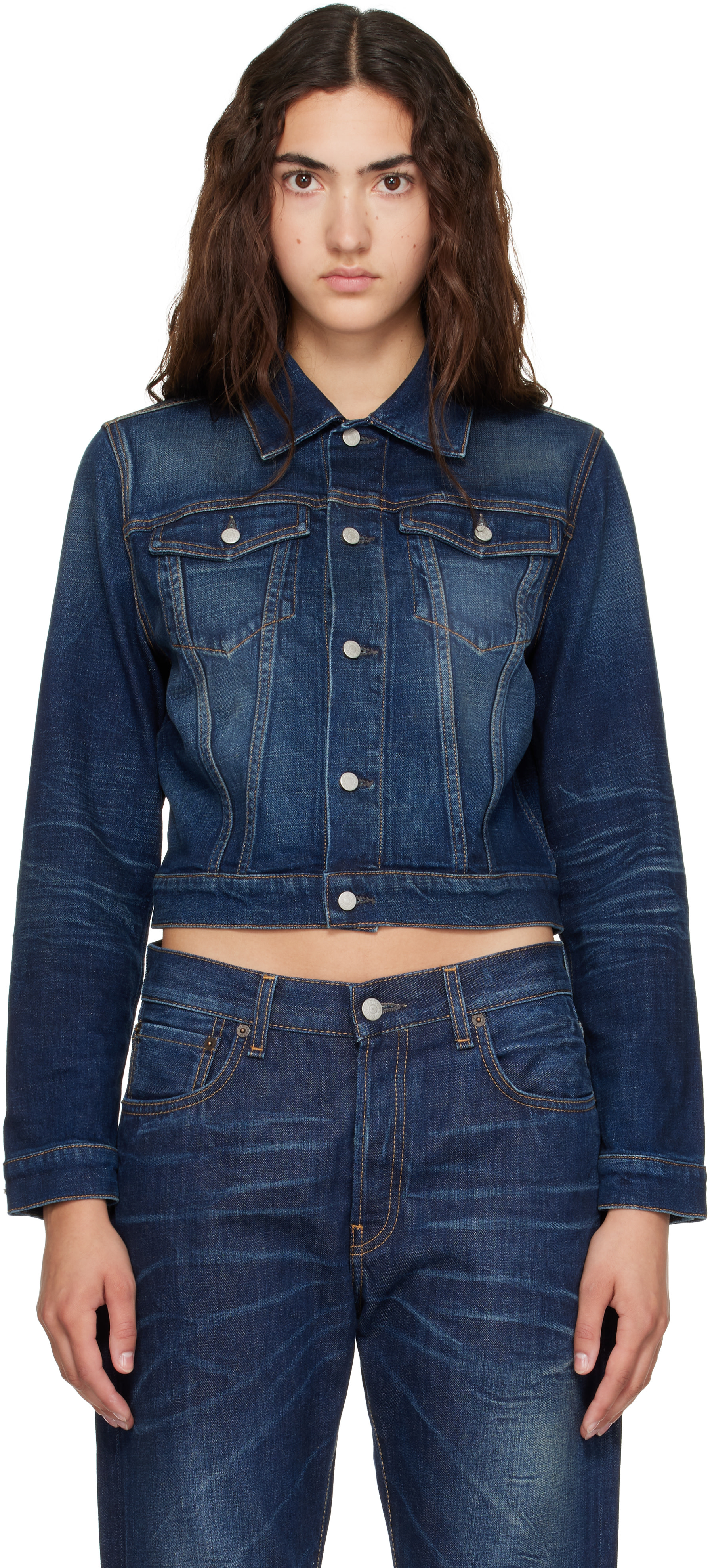 Acne Studios - Blouson ajusté bleu en denim