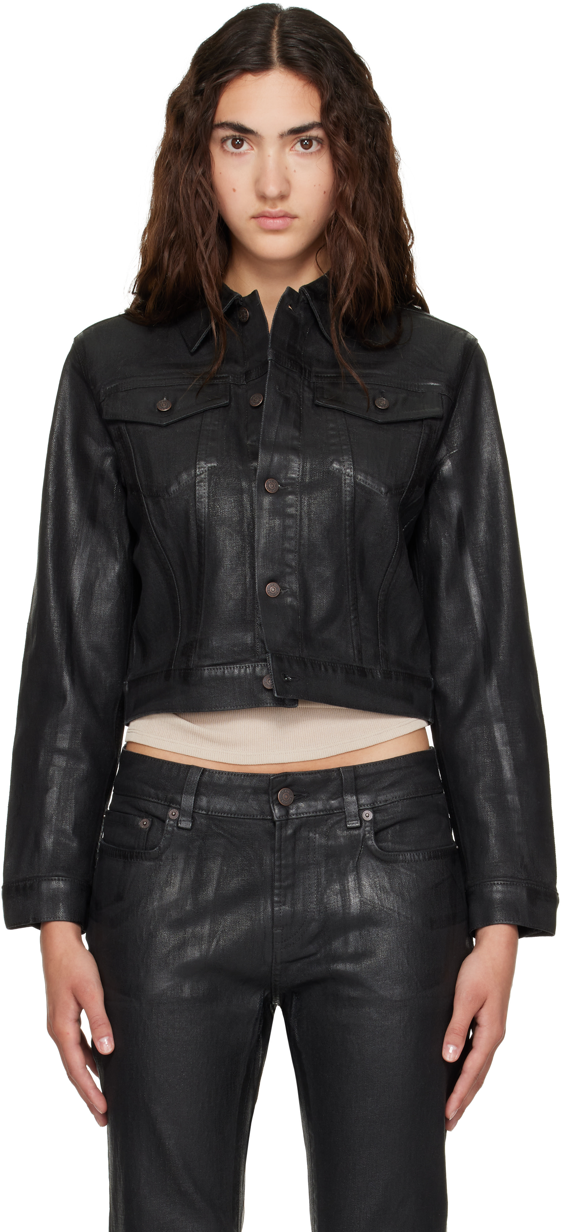 Acne Studios - Black Fitted Denim Jacket